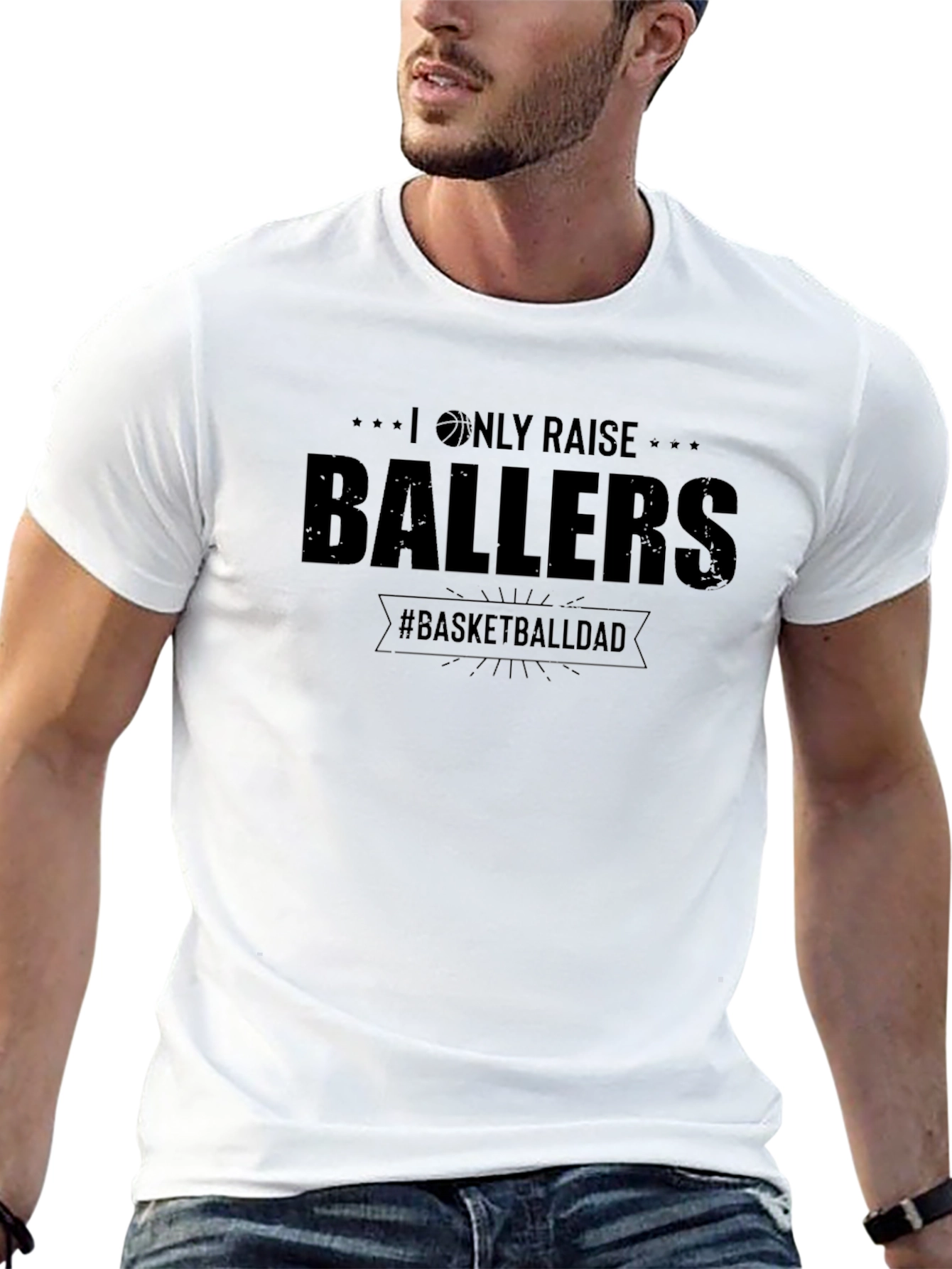 Basketball Dad T-Shirt - I Only Raise Ballers