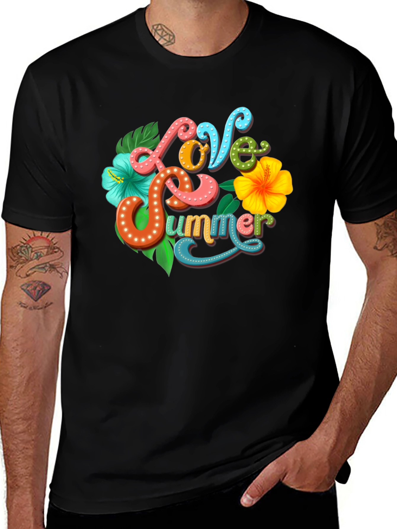 Love Summer Graphic Tee - Tropical Vibe