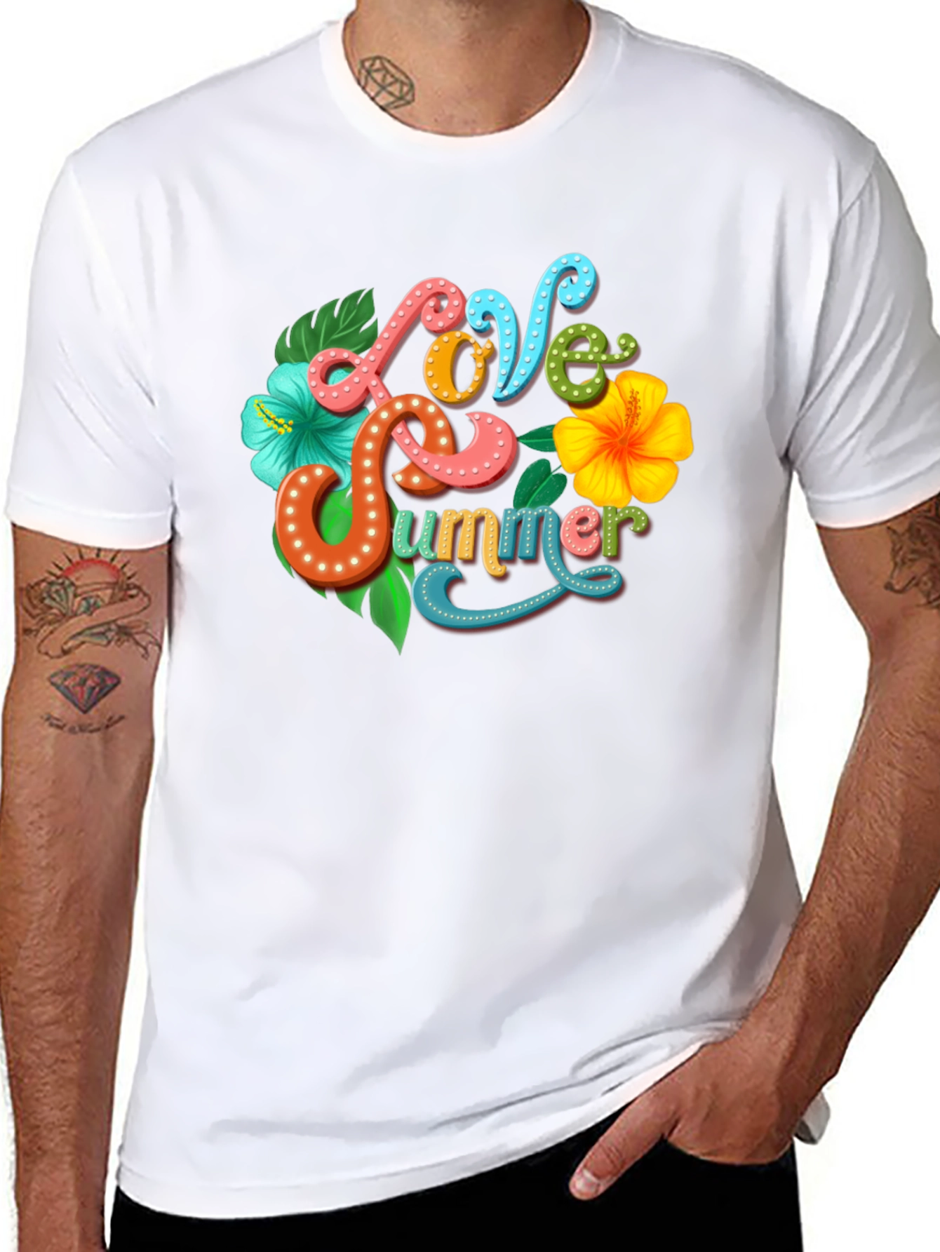 Love Summer Graphic Tee - Tropical Vibe