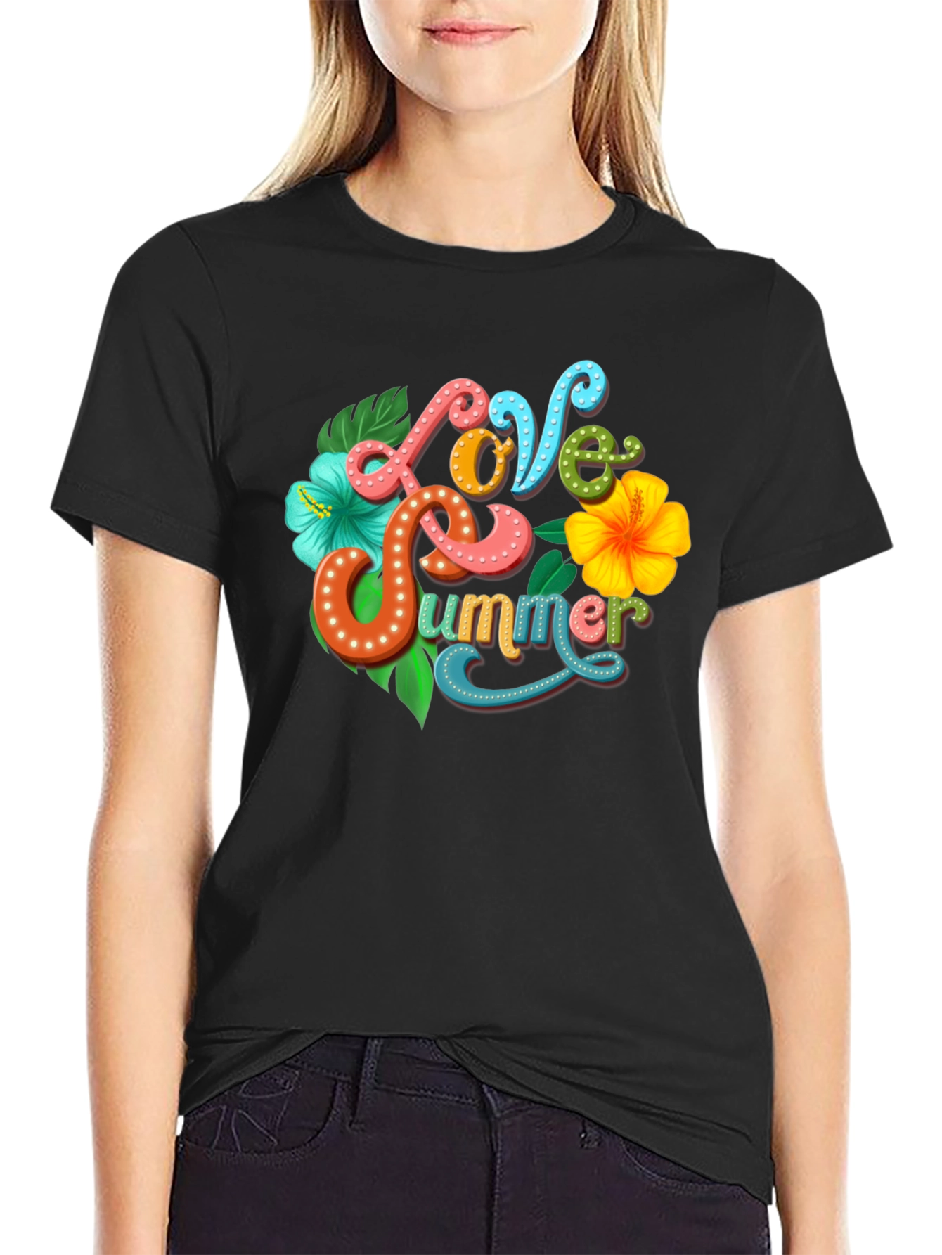 Love Summer Graphic Tee - Tropical Vibe