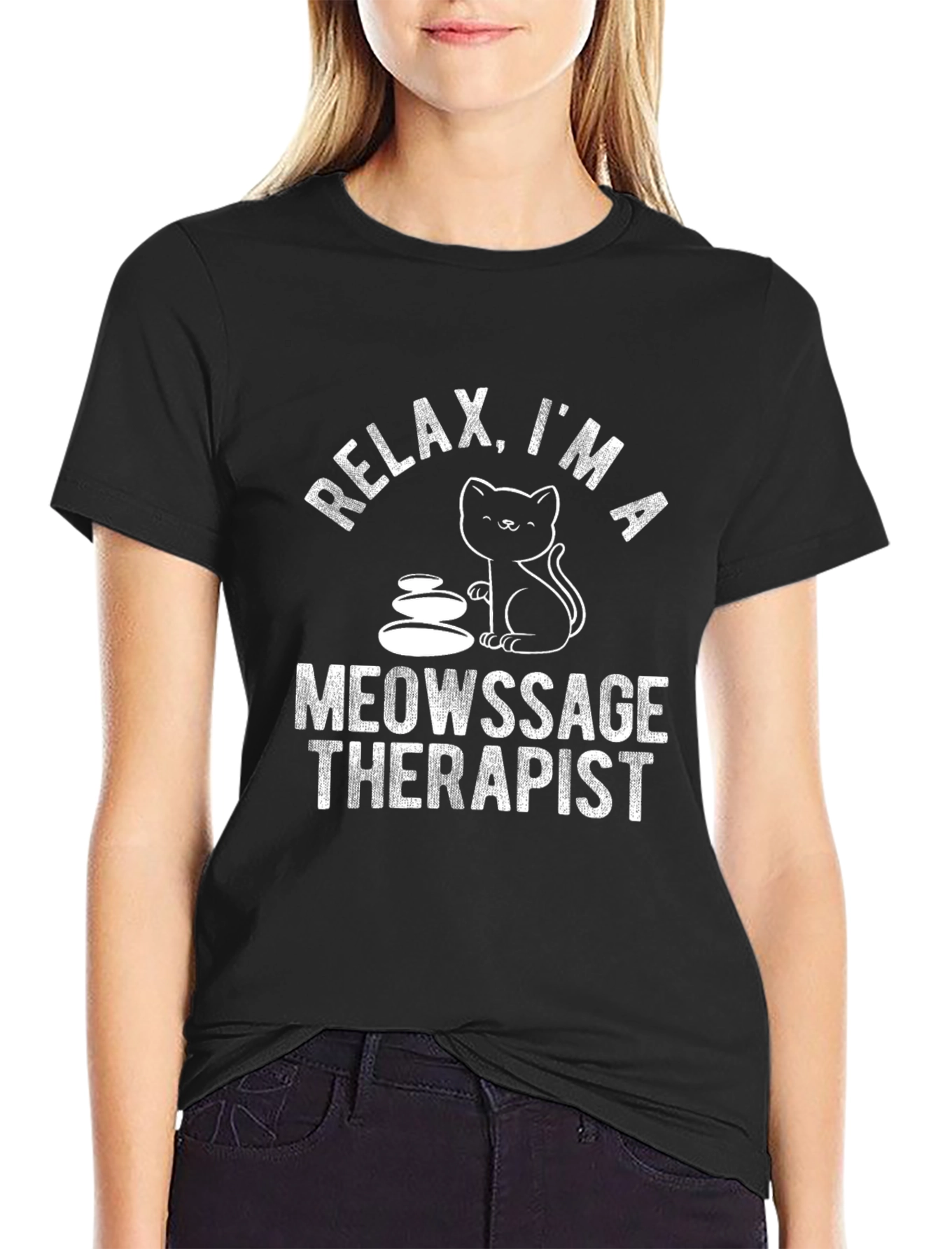 Relax Meowsage Therapist T-Shirt