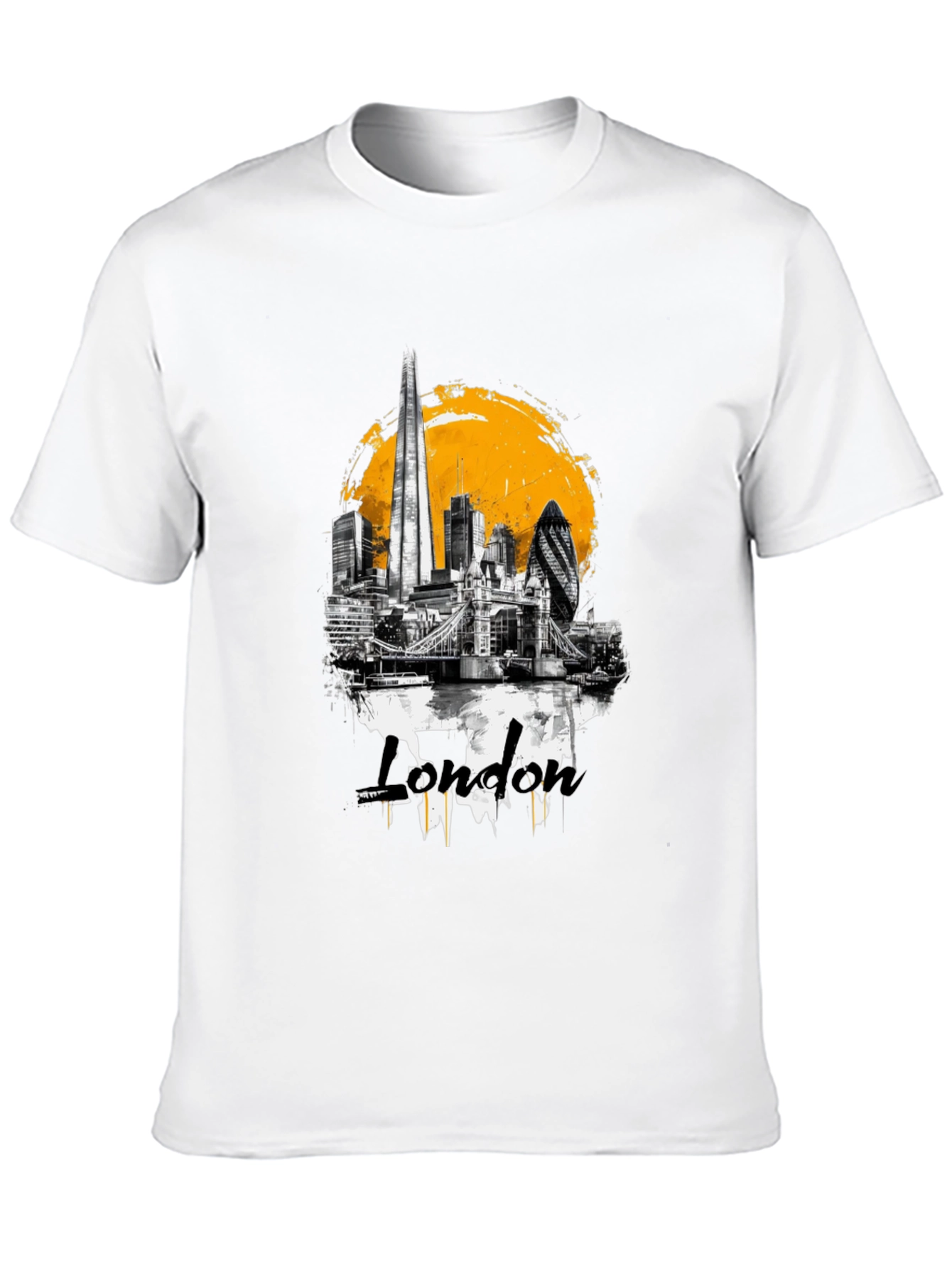 London Skyline Graphic T-Shirt - Black