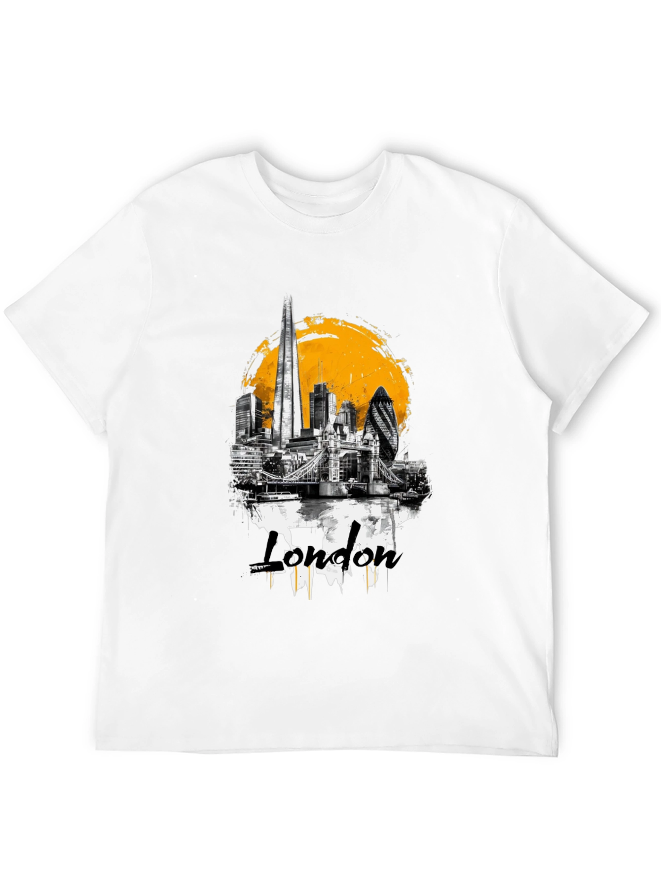 London Skyline Graphic T-Shirt - Black
