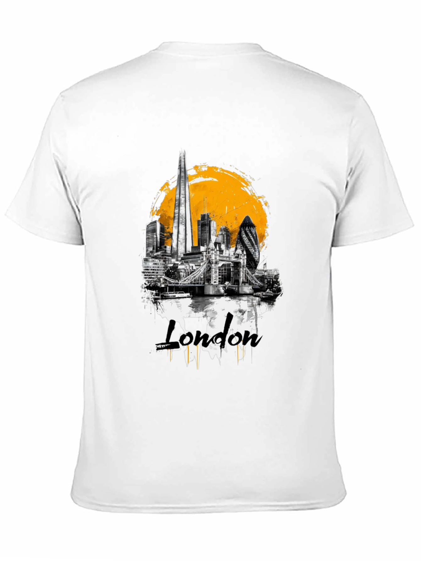London Skyline Graphic T-Shirt - Black
