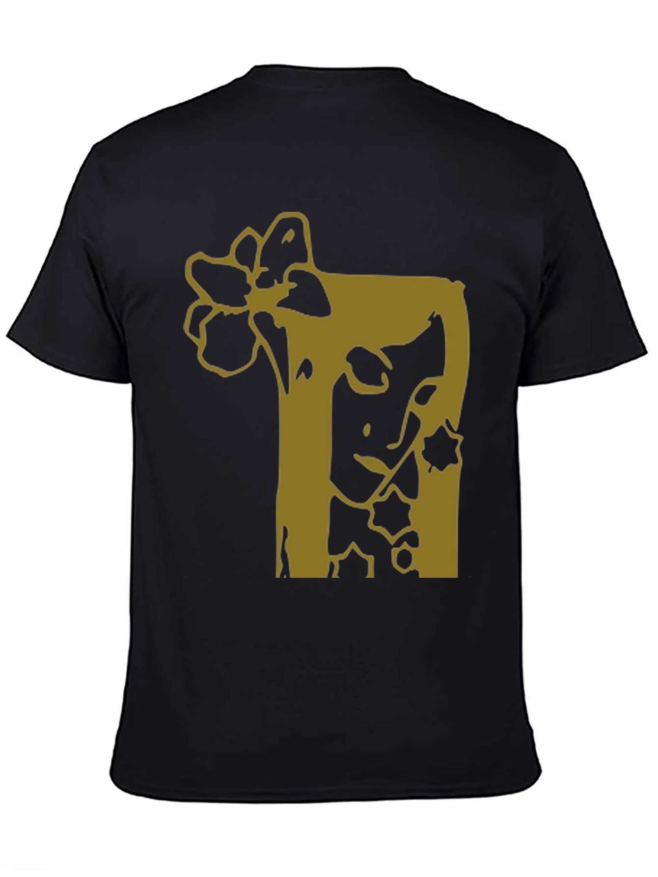 Graphic Print Black T-Shirt