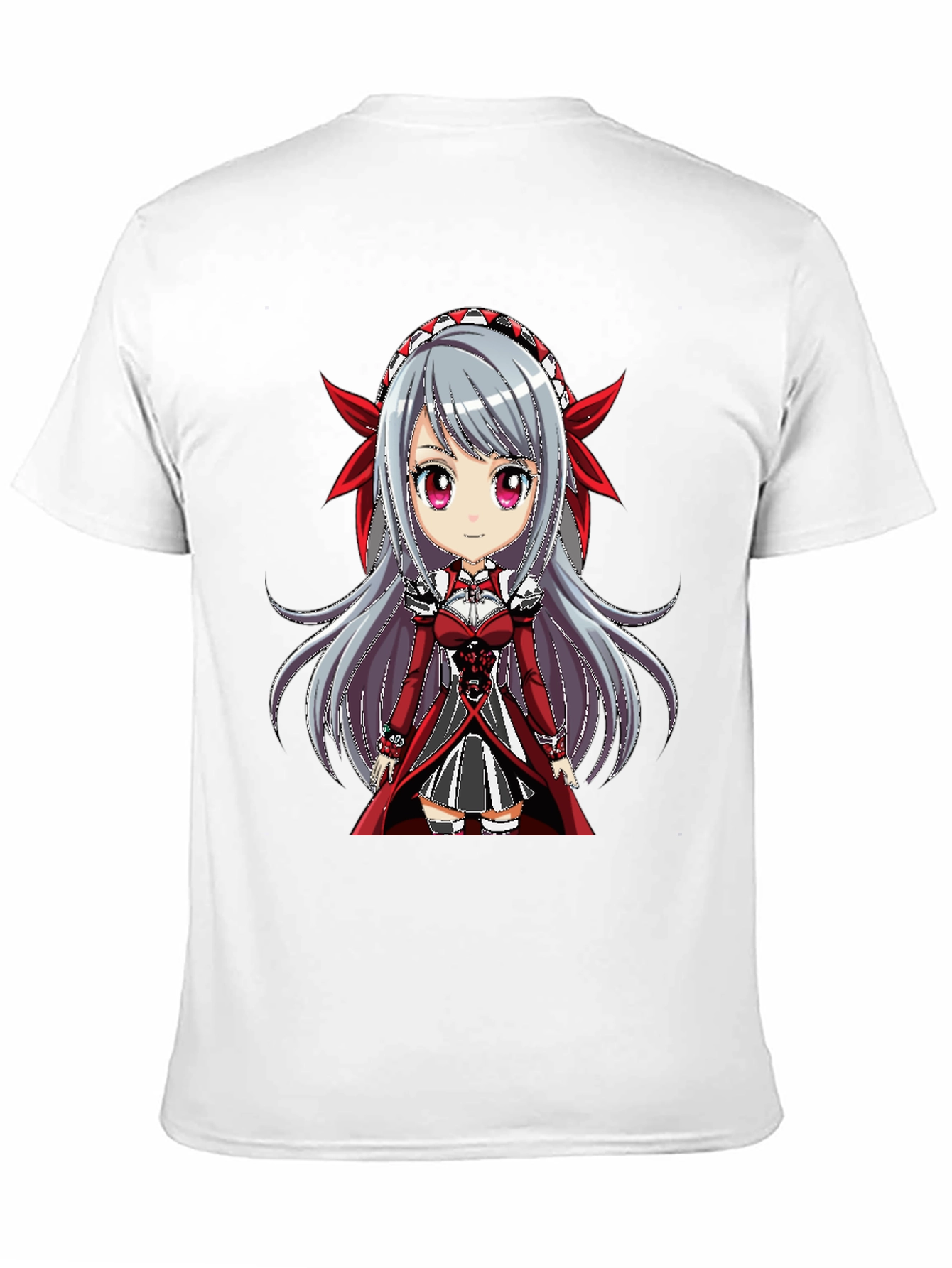 Anime Girl Graphic Tee - Black T-Shirt