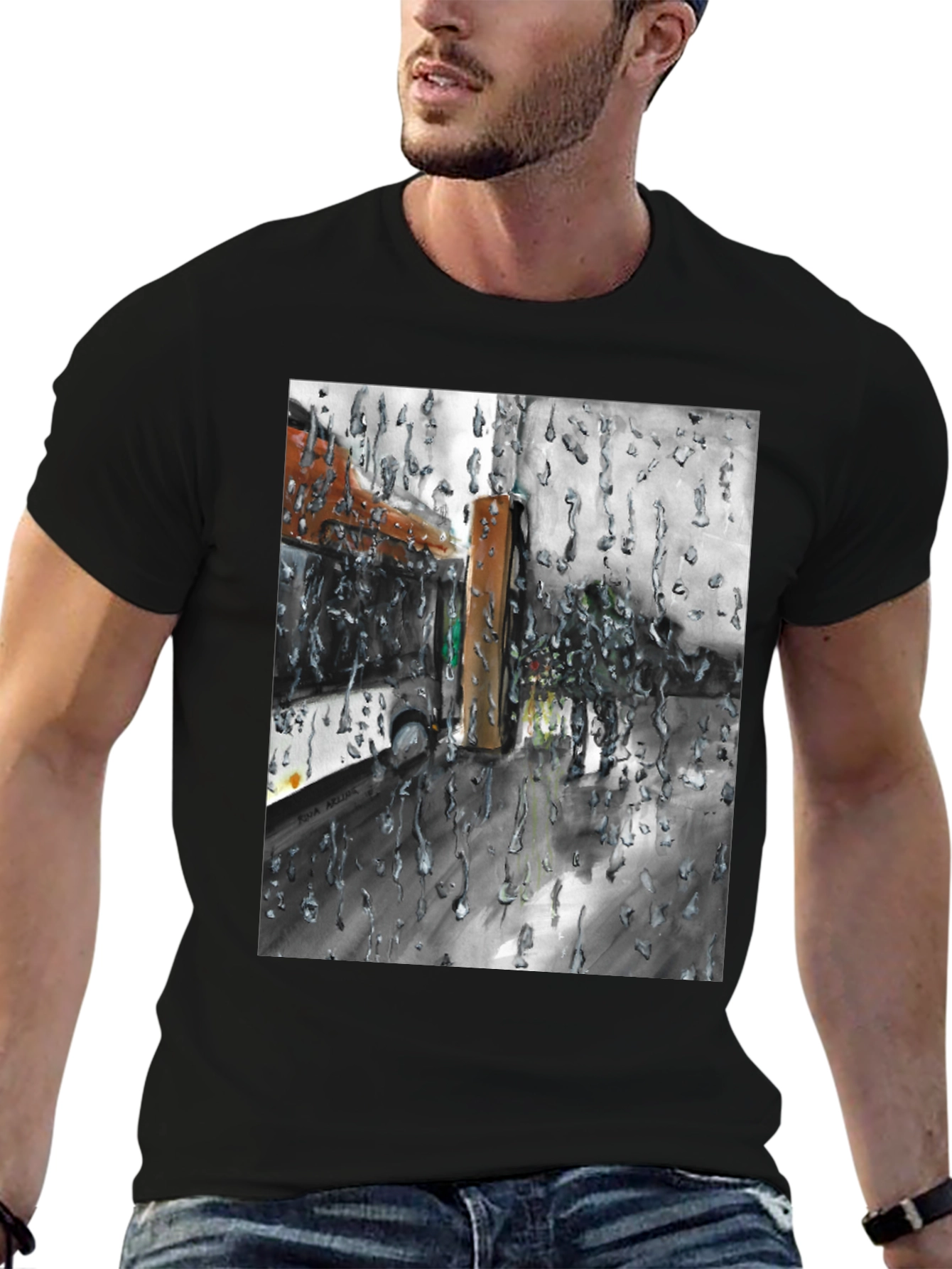 Rainy Day Graphic T-Shirt