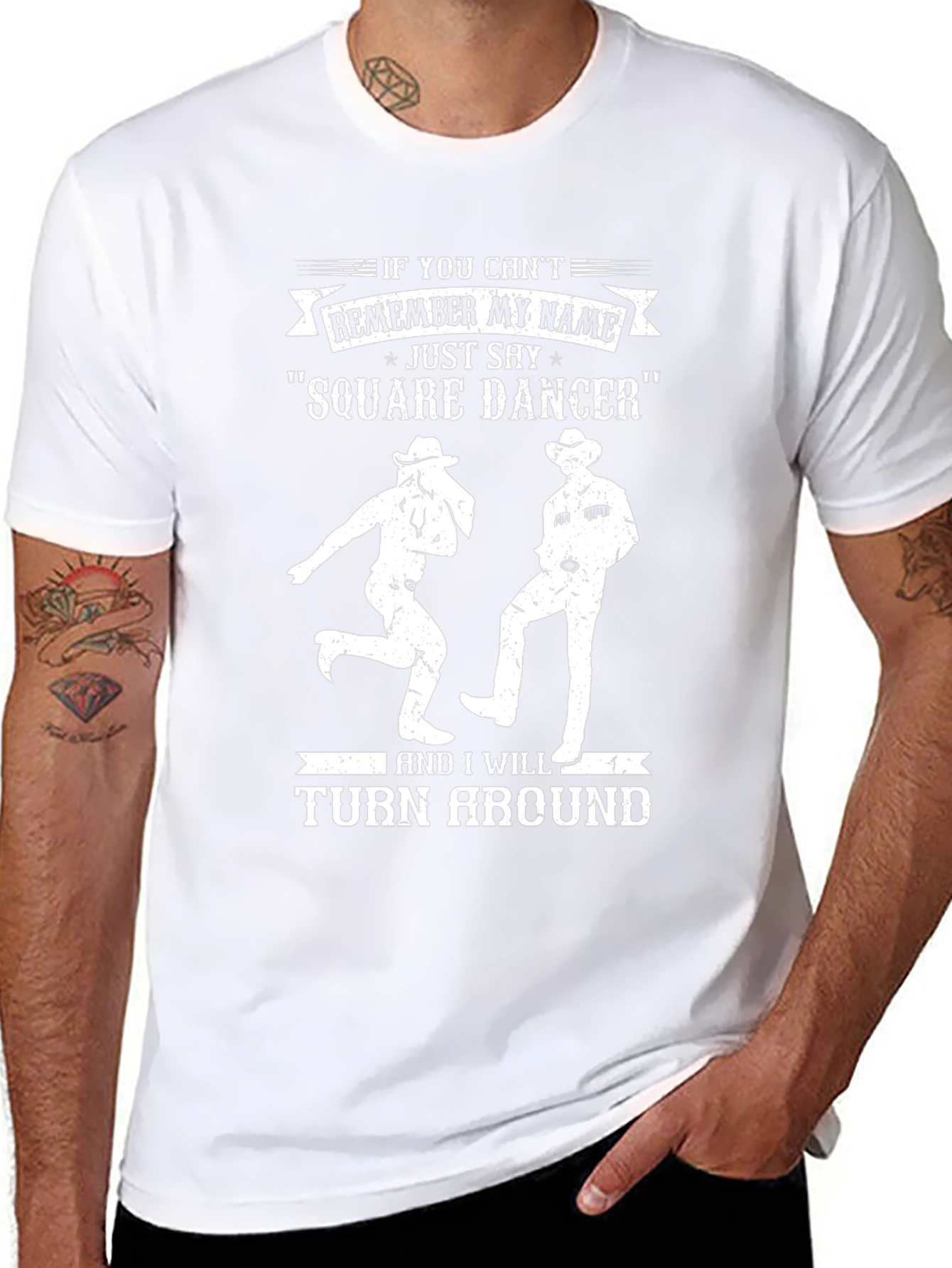 Square Dancer Graphic T-Shirt - Country Western Dance Tee