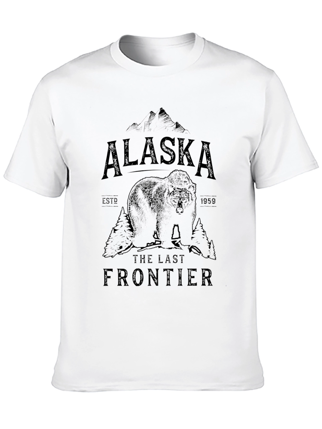 Alaska the Last Frontier Bear Graphic Tee