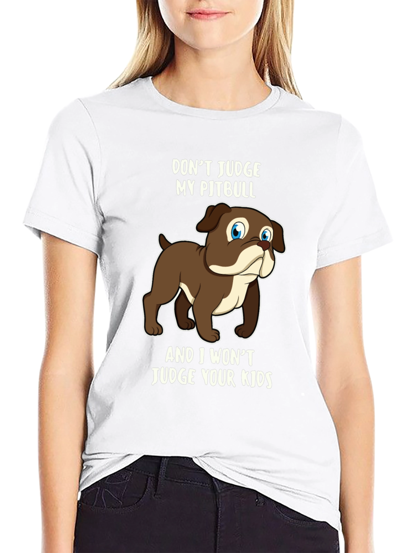 Dont Judge My Pitbull Graphic Tee