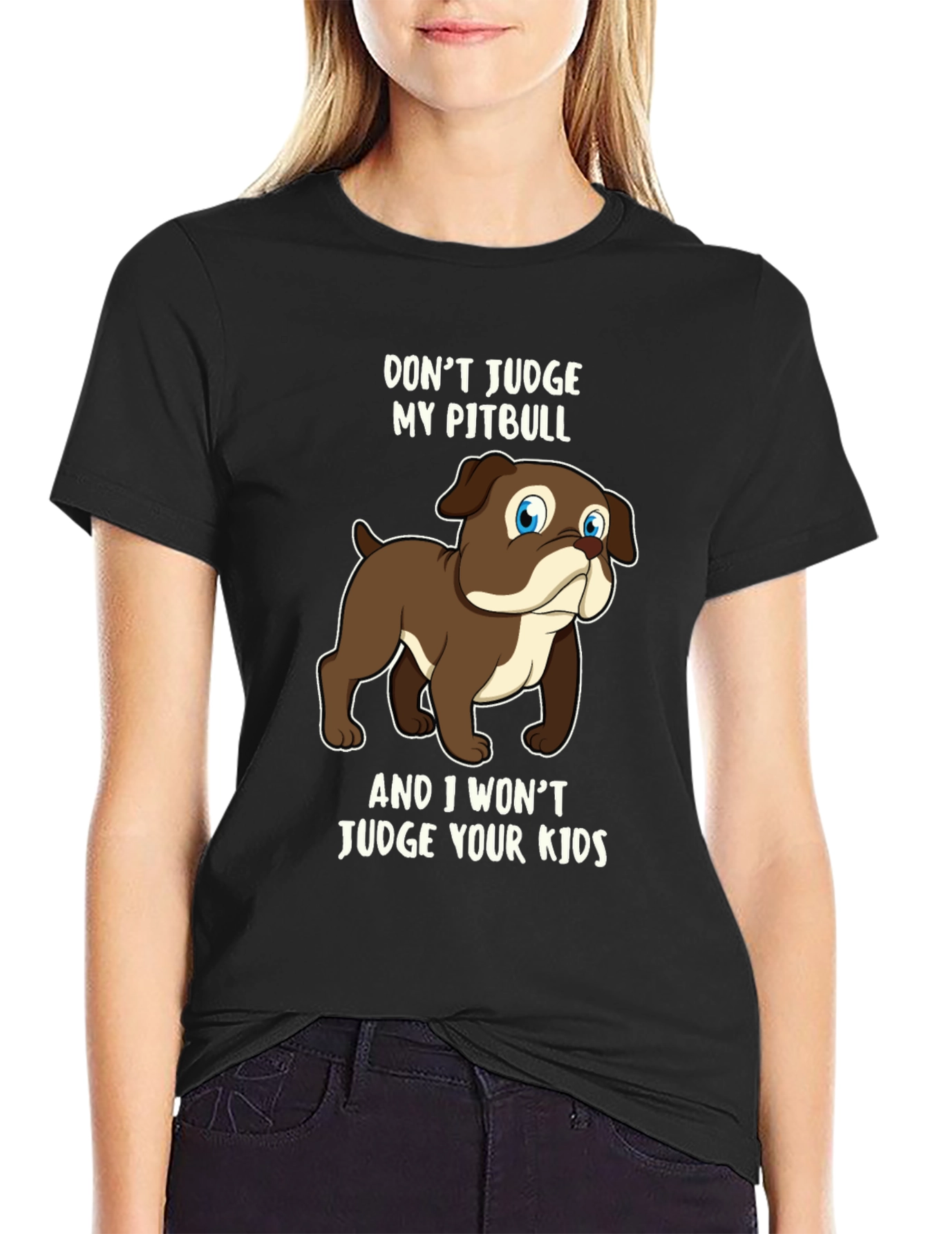 Dont Judge My Pitbull Graphic Tee