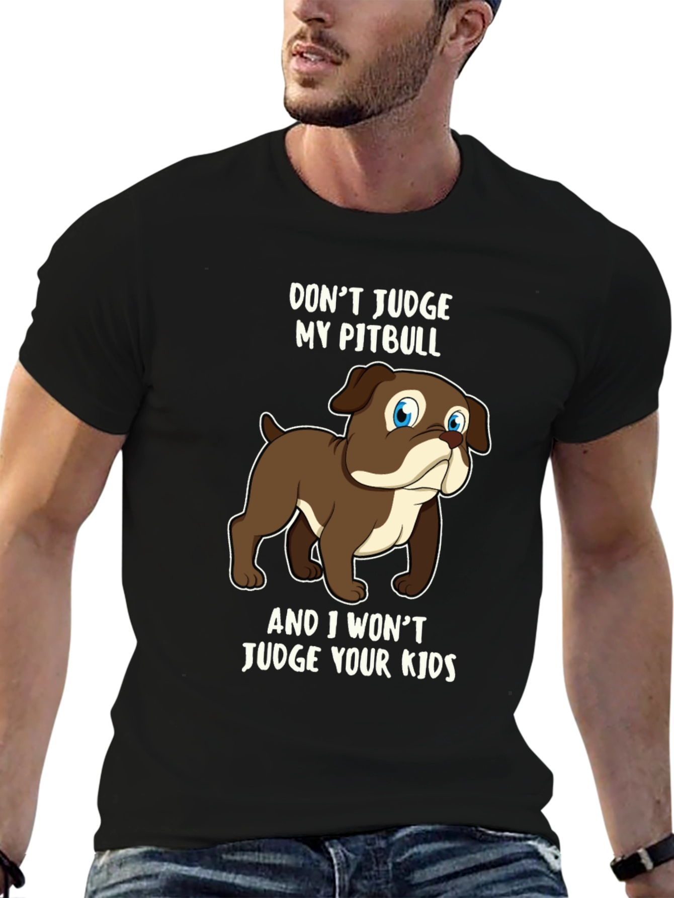 Dont Judge My Pitbull Graphic Tee