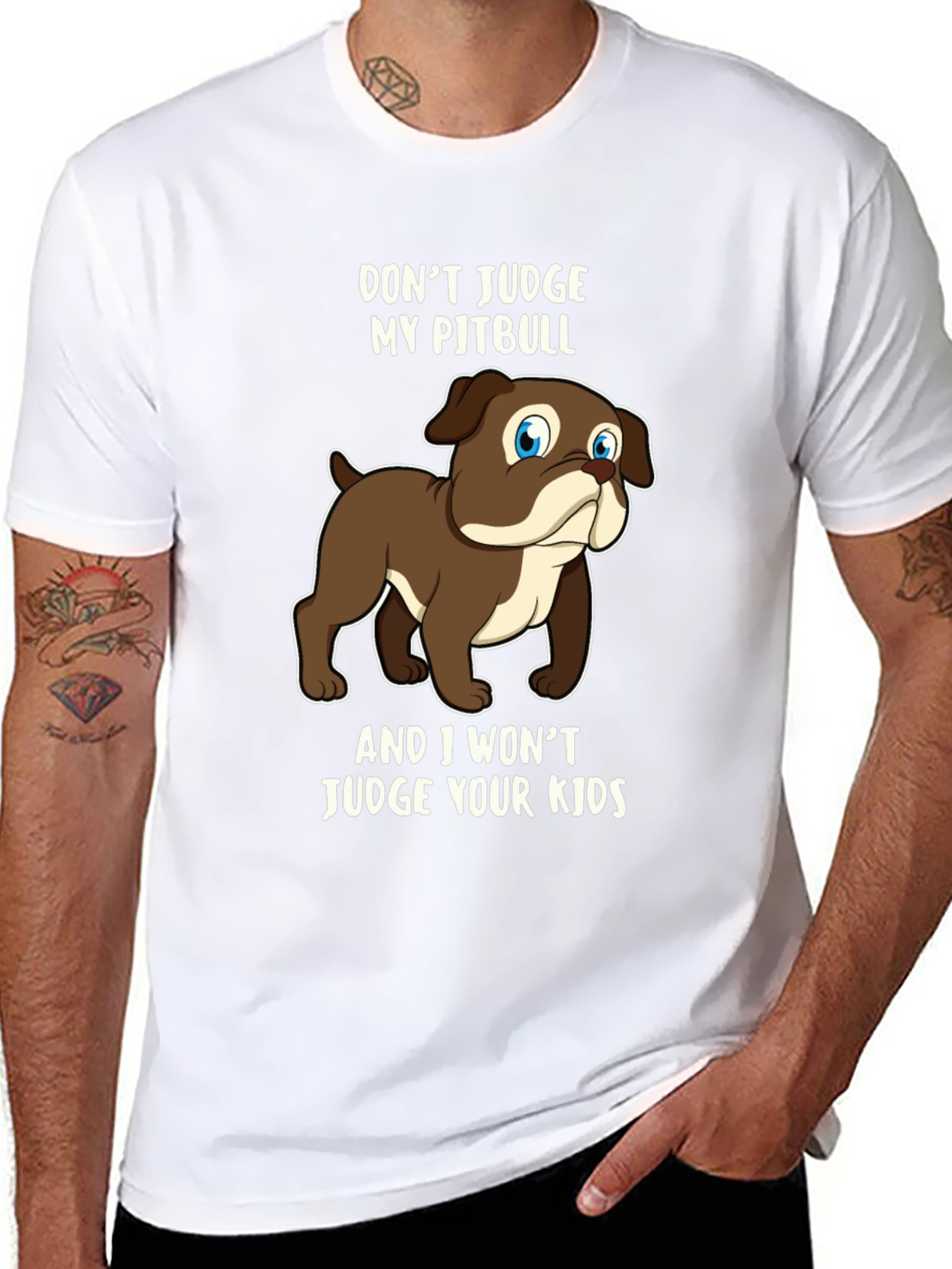 Dont Judge My Pitbull Graphic Tee