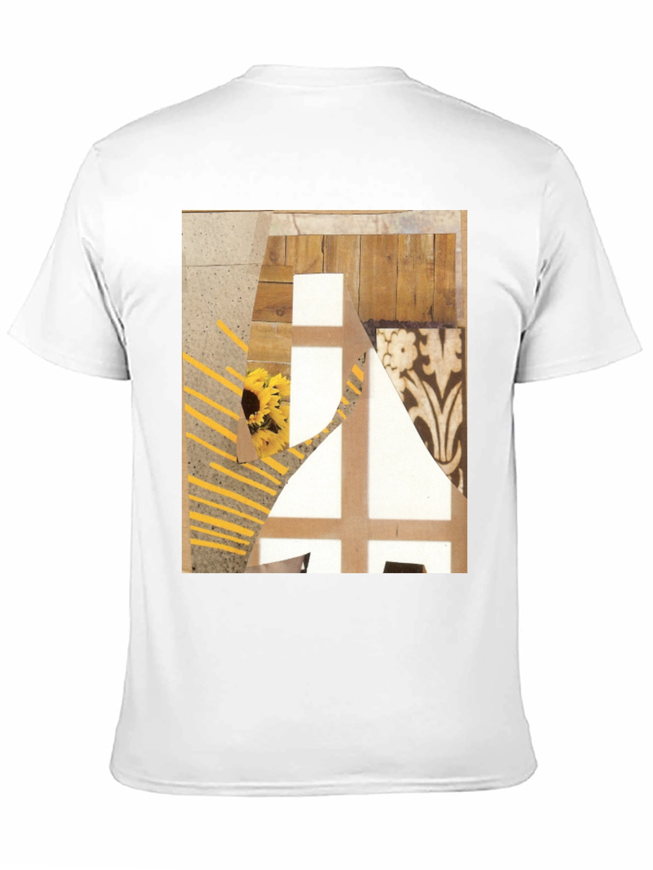 Abstract Art Graphic Tee - Black Cotton T-Shirt
