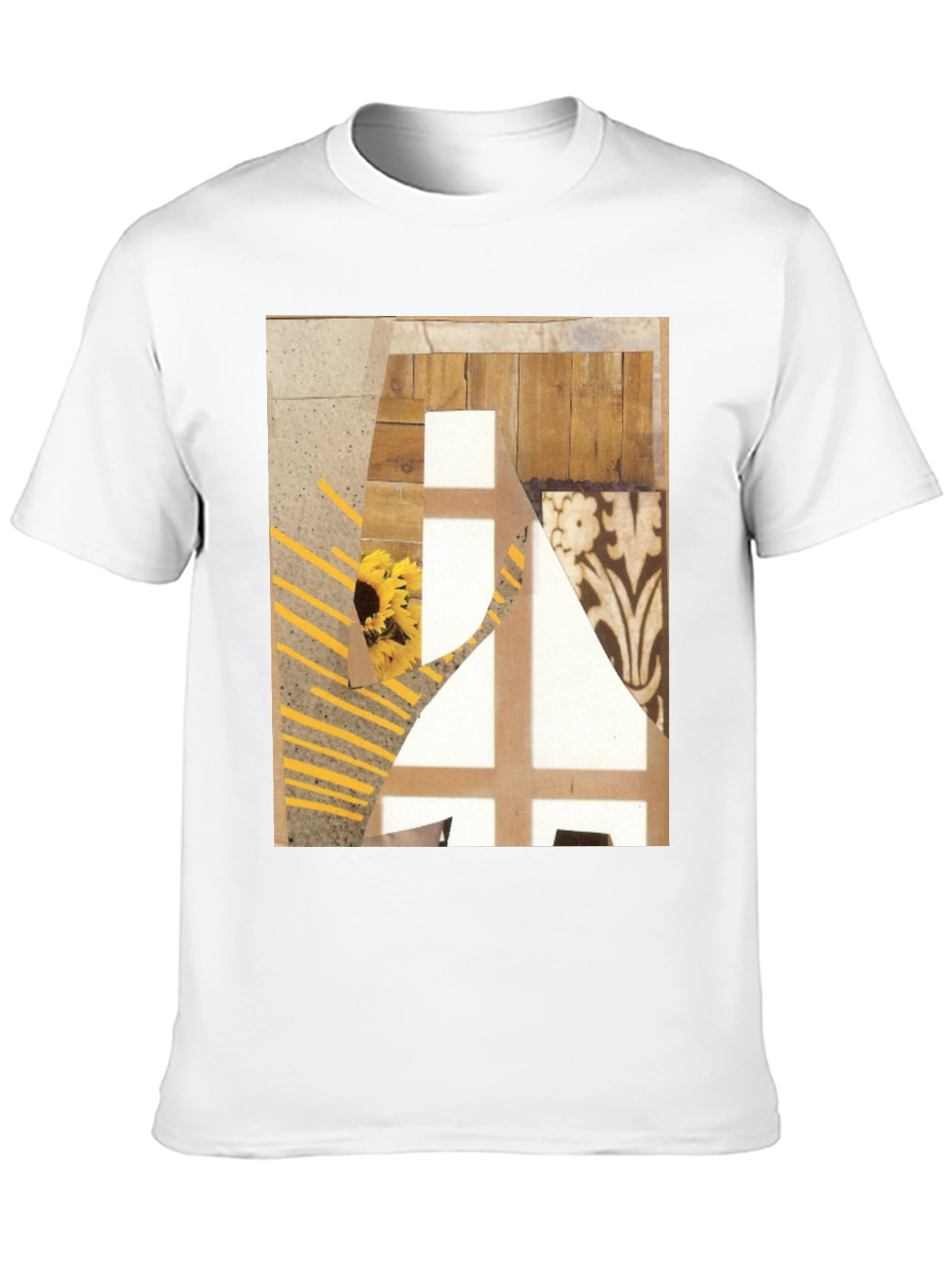 Abstract Art Graphic Tee - Black Cotton T-Shirt