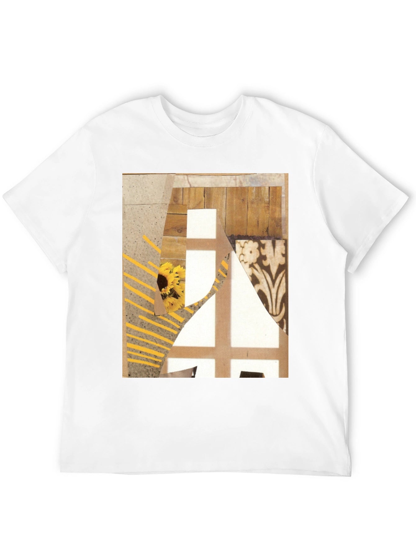 Abstract Art Graphic Tee - Black Cotton T-Shirt