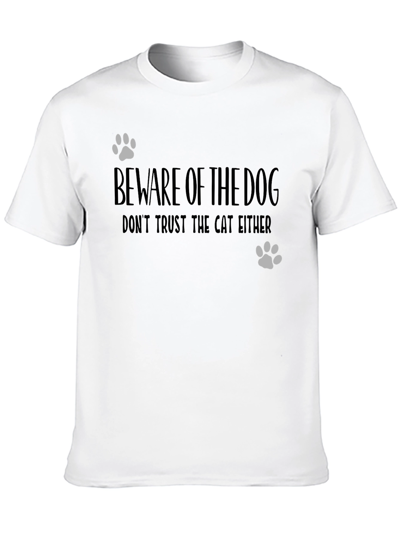 Beware of Dog Funny Graphic Tee