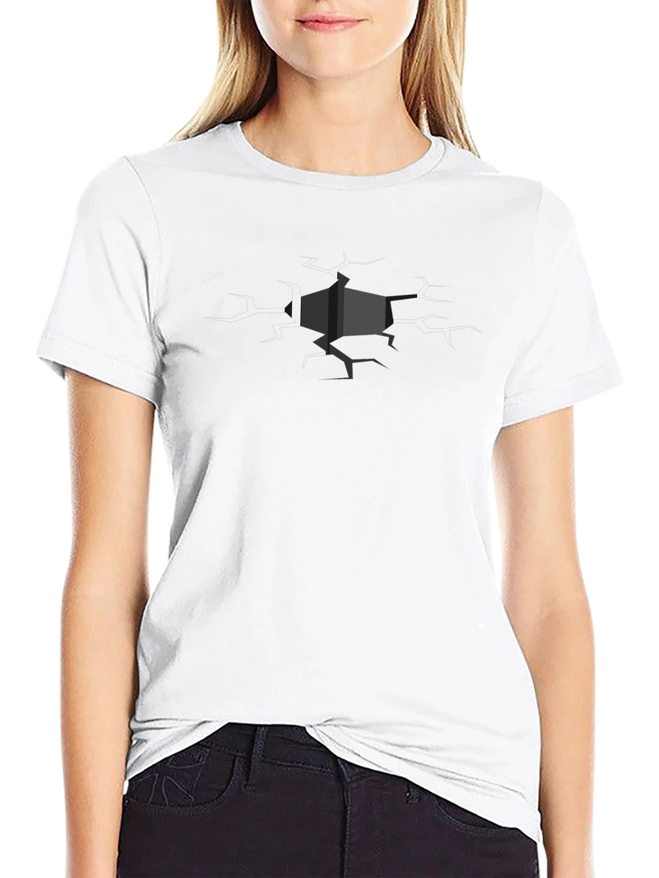 Cracked Box T-Shirt - Modern Graphic Tee