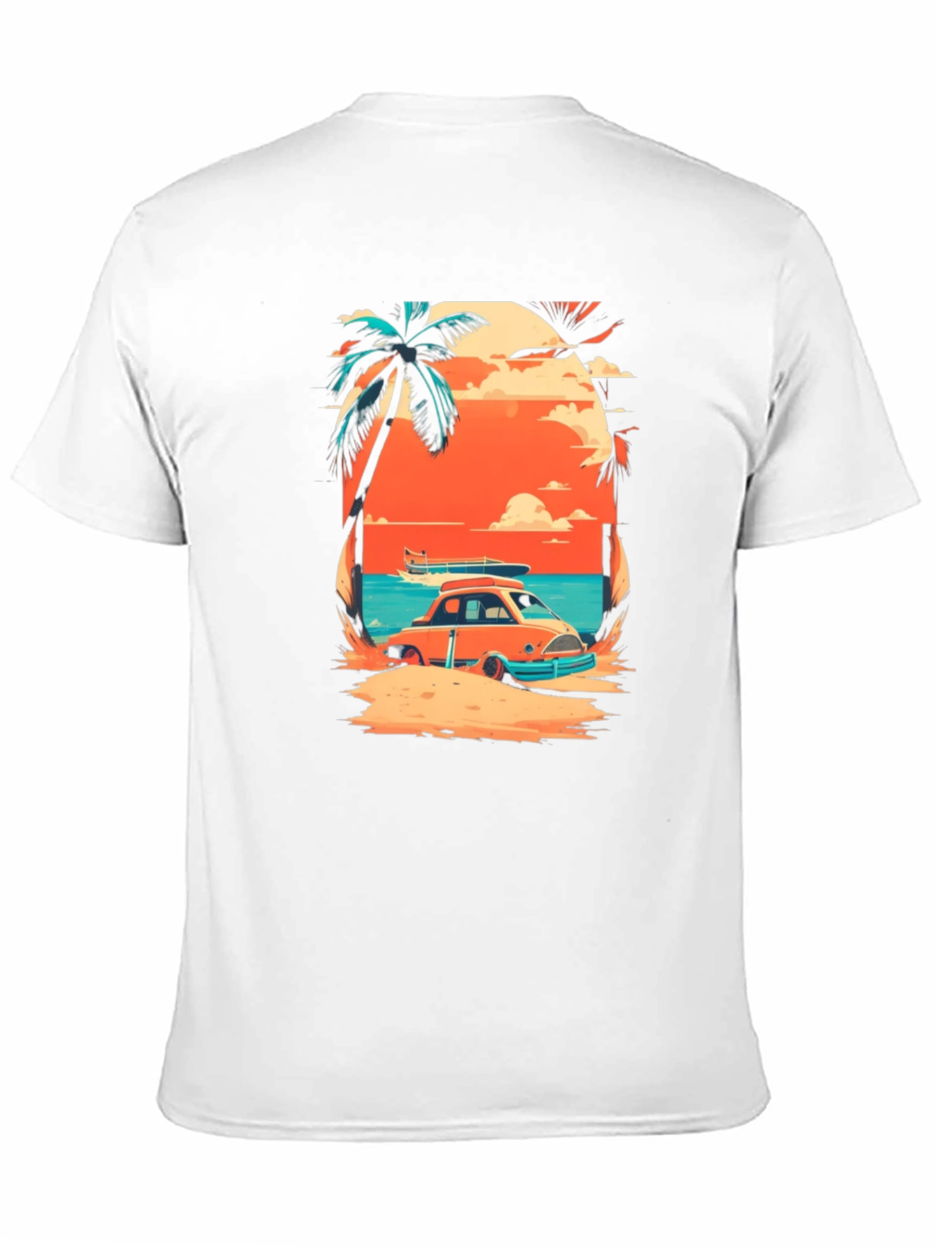 Sunset Beach Car Graphic Tee