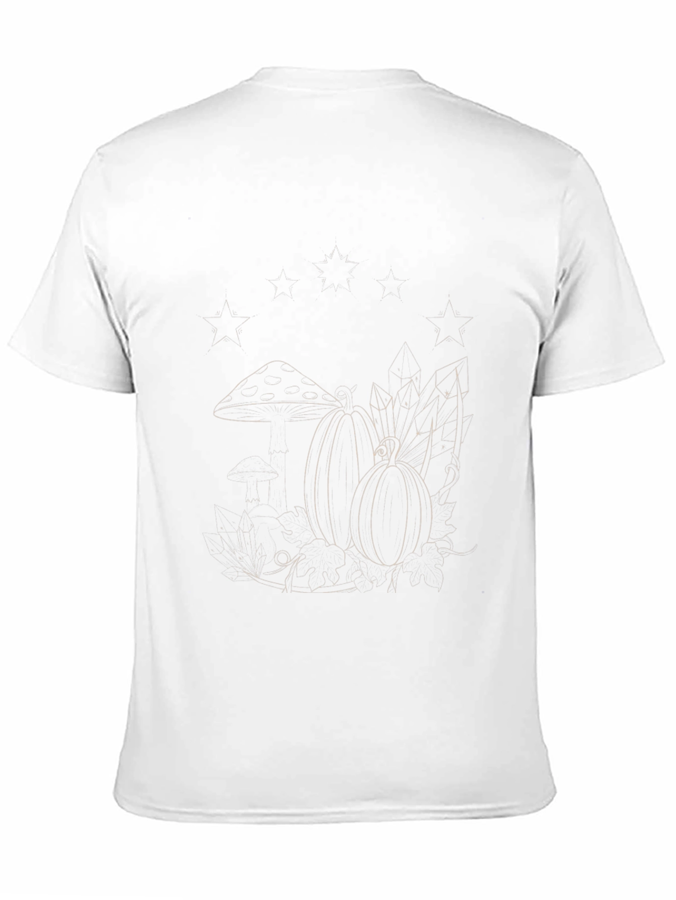 Mens Black Tee with Fall Graphic