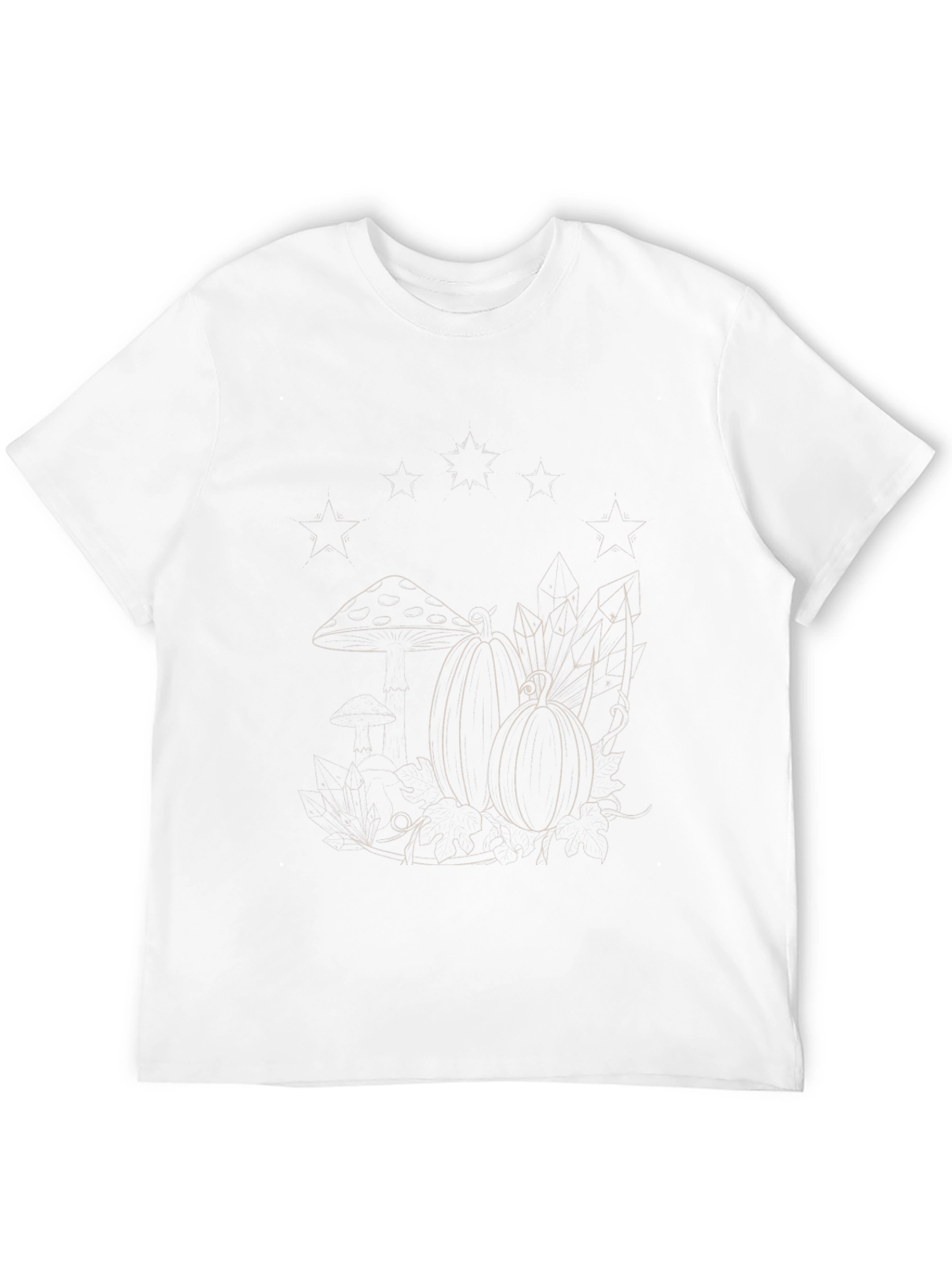 Mens Black Tee with Fall Graphic