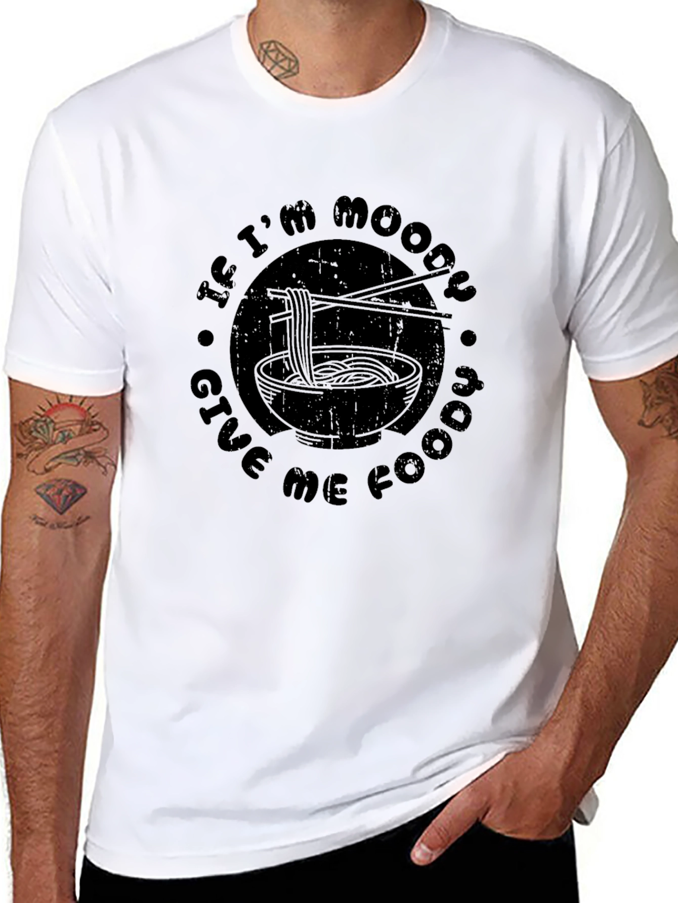 Moody Foodie T-Shirt - Ramen Design