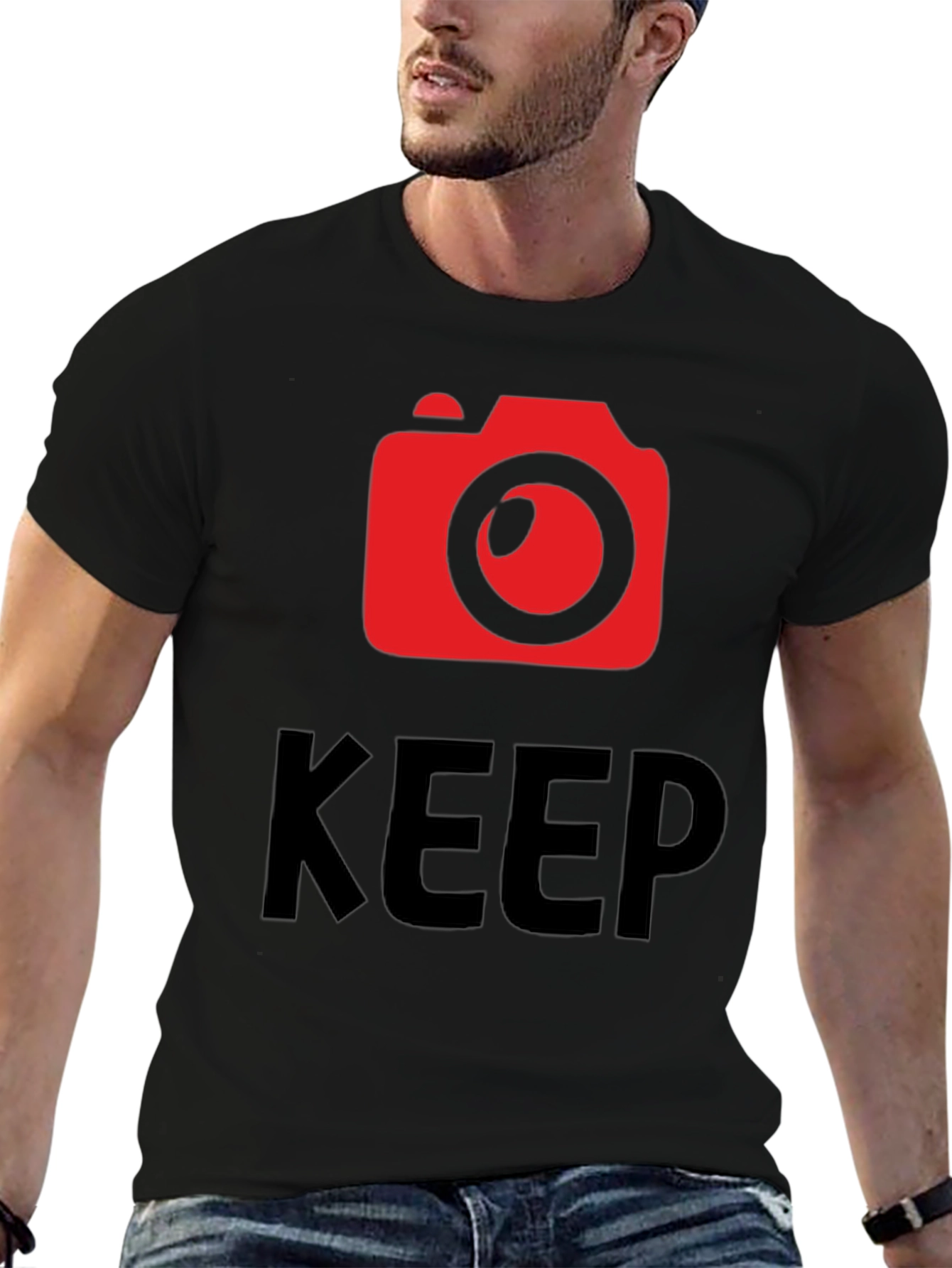 Keep Shooting Camera Graphic T-Shirt