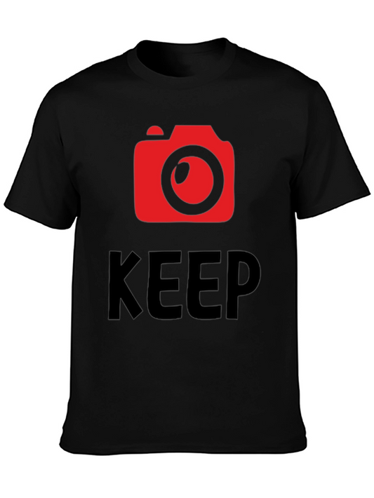 Keep Shooting Camera Graphic T-Shirt