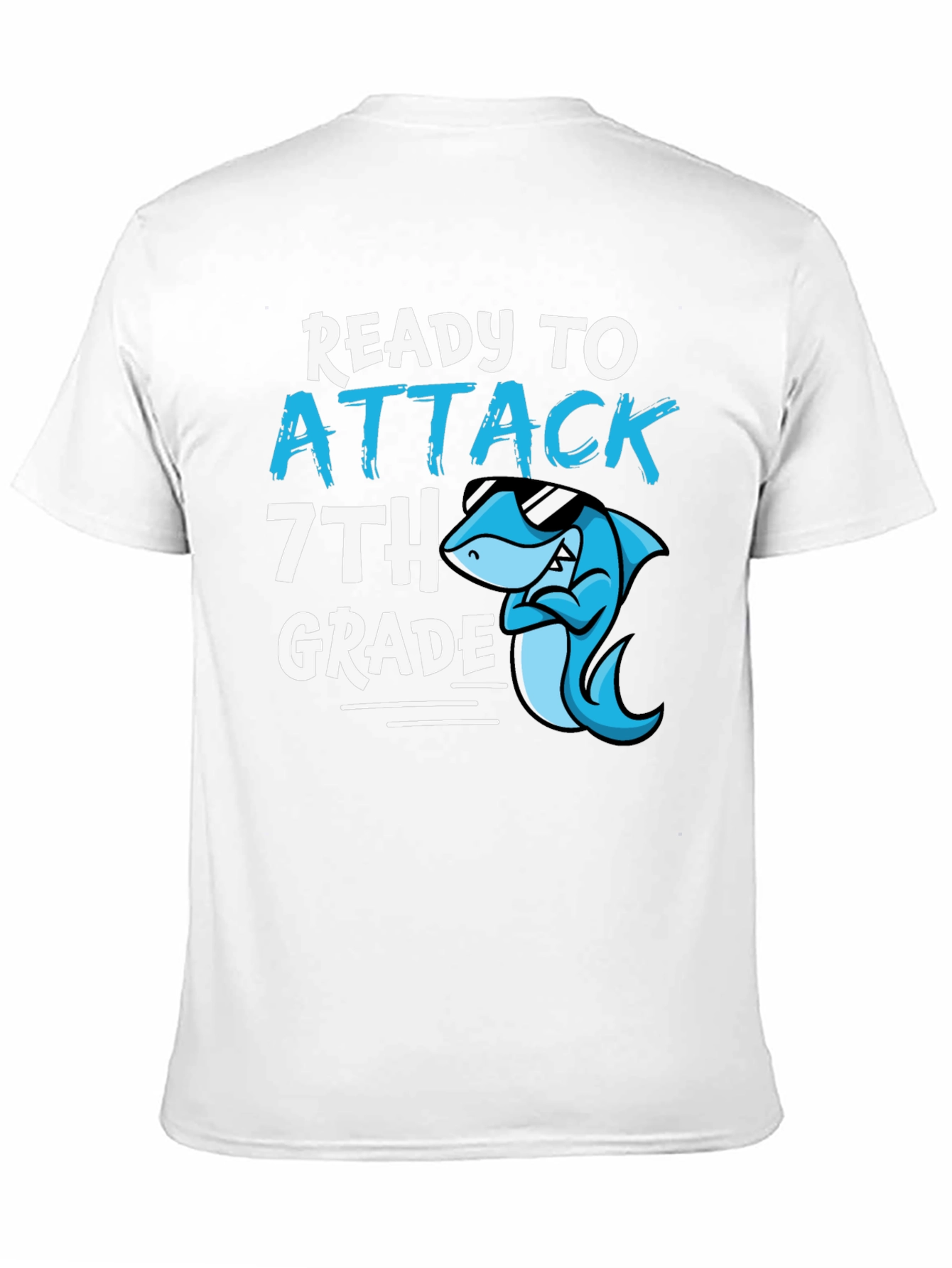 Ready to Attack 7th Grade Shark T-Shirt