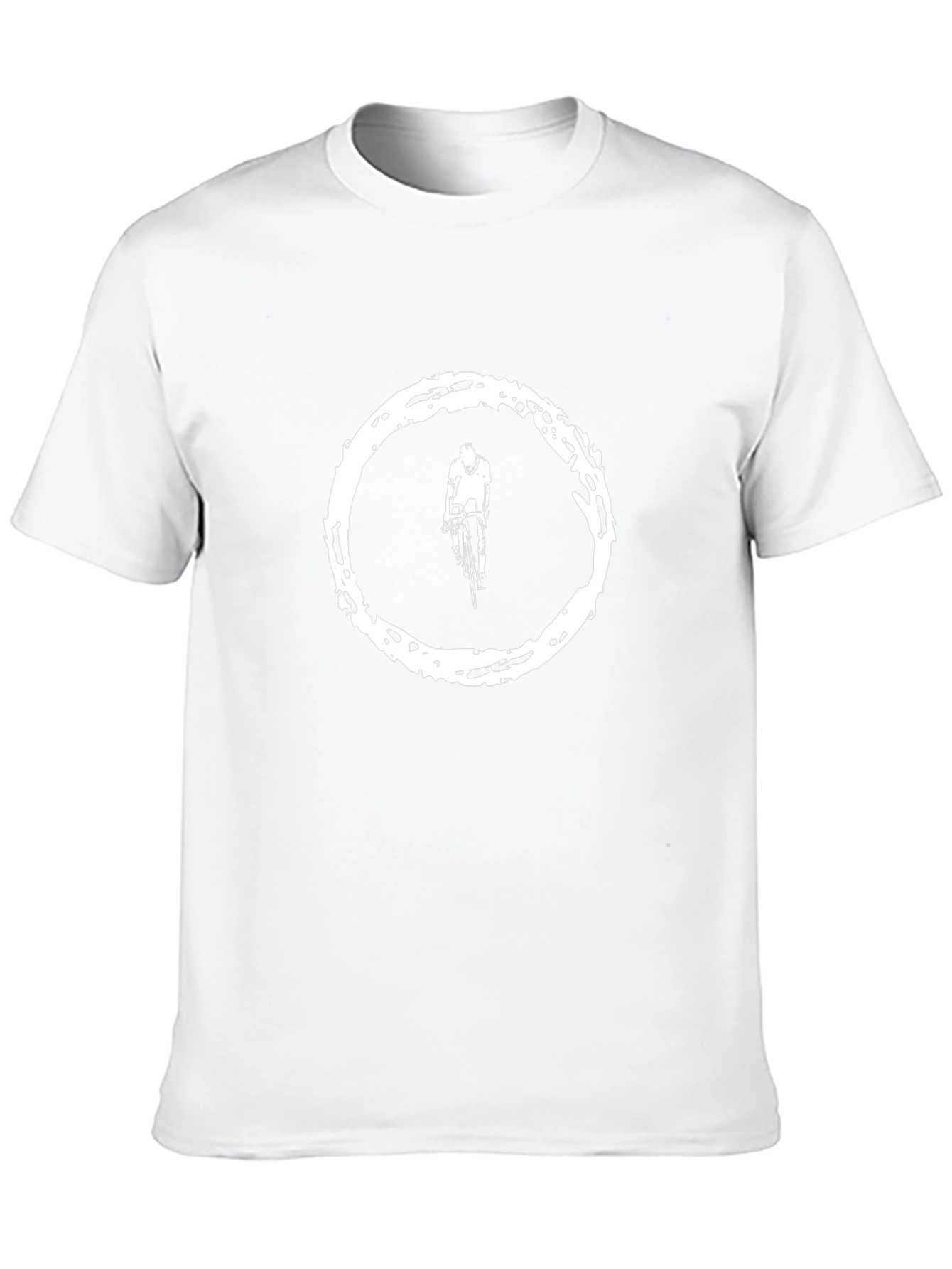 Cyclist Graphic Tee - Black Cotton Blend