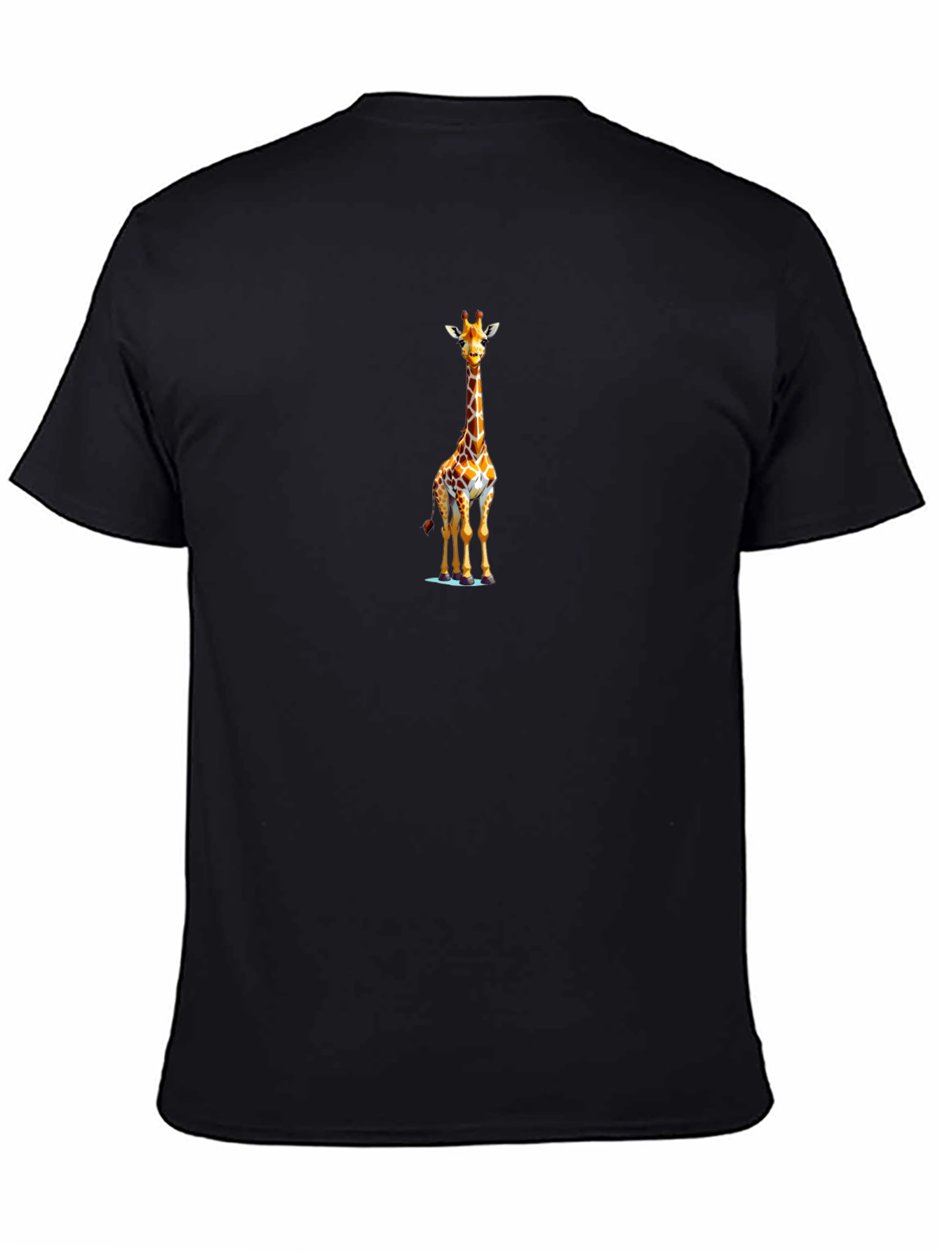 Giraffe Graphic Tee - Stylish Black T-Shirt