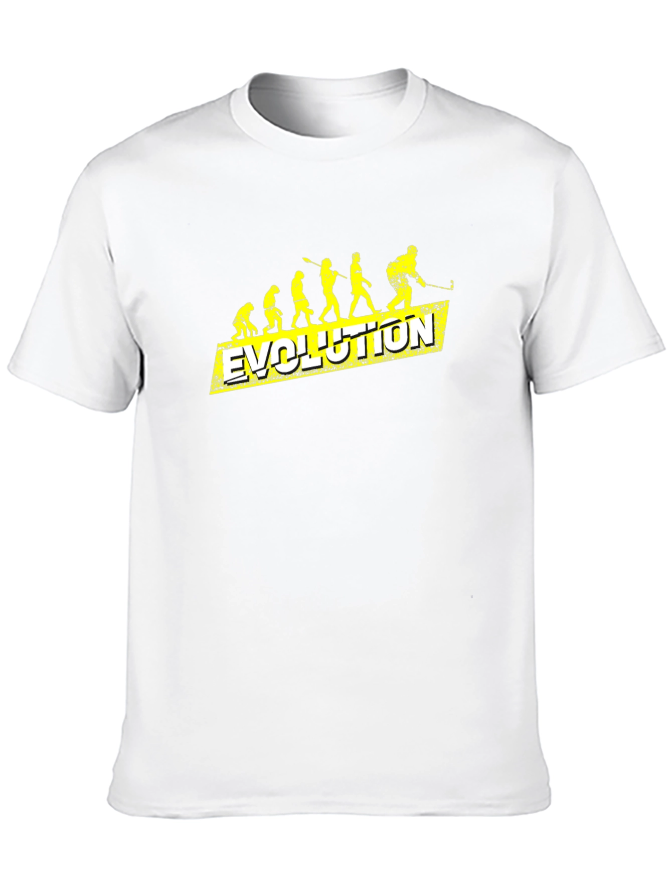 Hockey Evolution Graphic T-Shirt - Cool Sports Tee