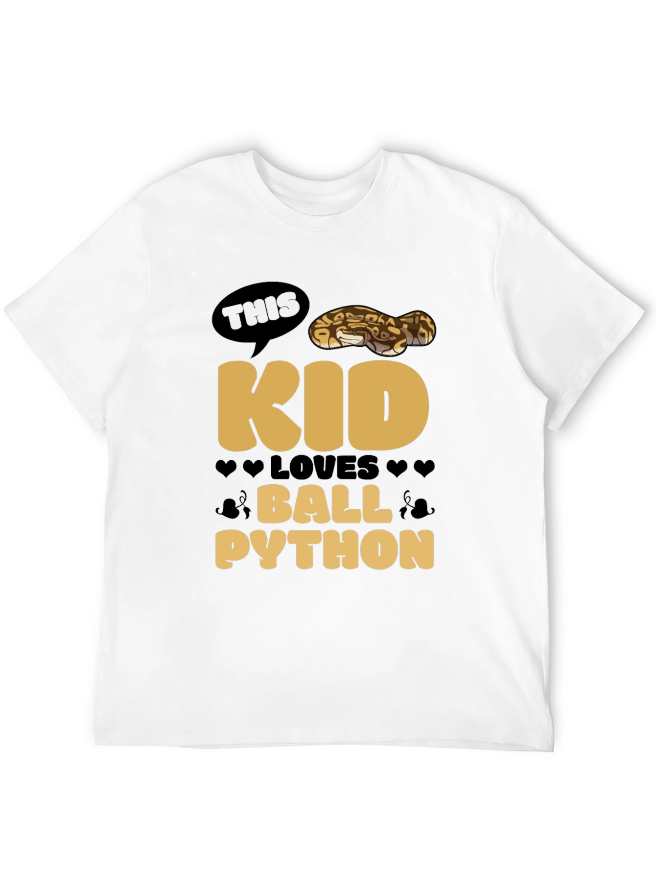 Kid Loves Ball Python T-Shirt - Reptile Lover Tee