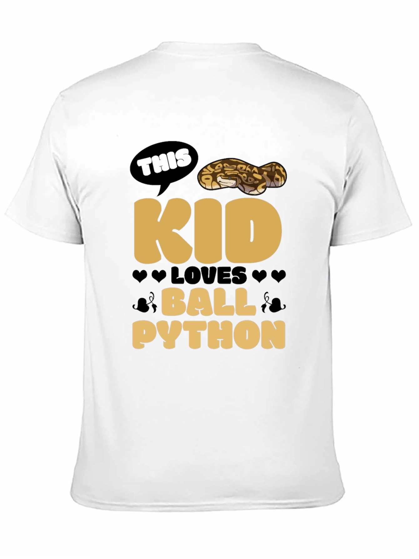 Kid Loves Ball Python T-Shirt - Reptile Lover Tee