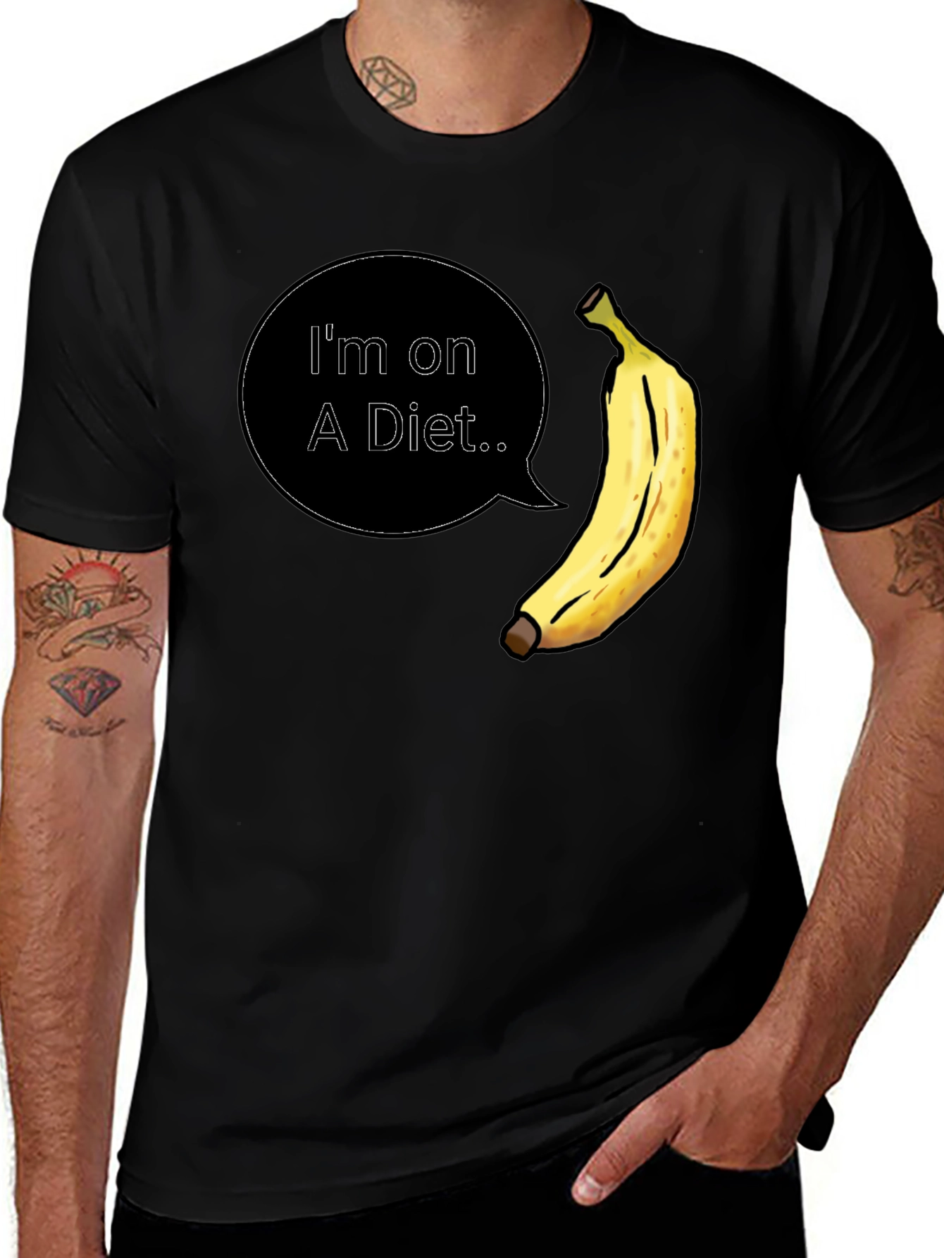 Diet Banana T-Shirt - Funny Mens Tee