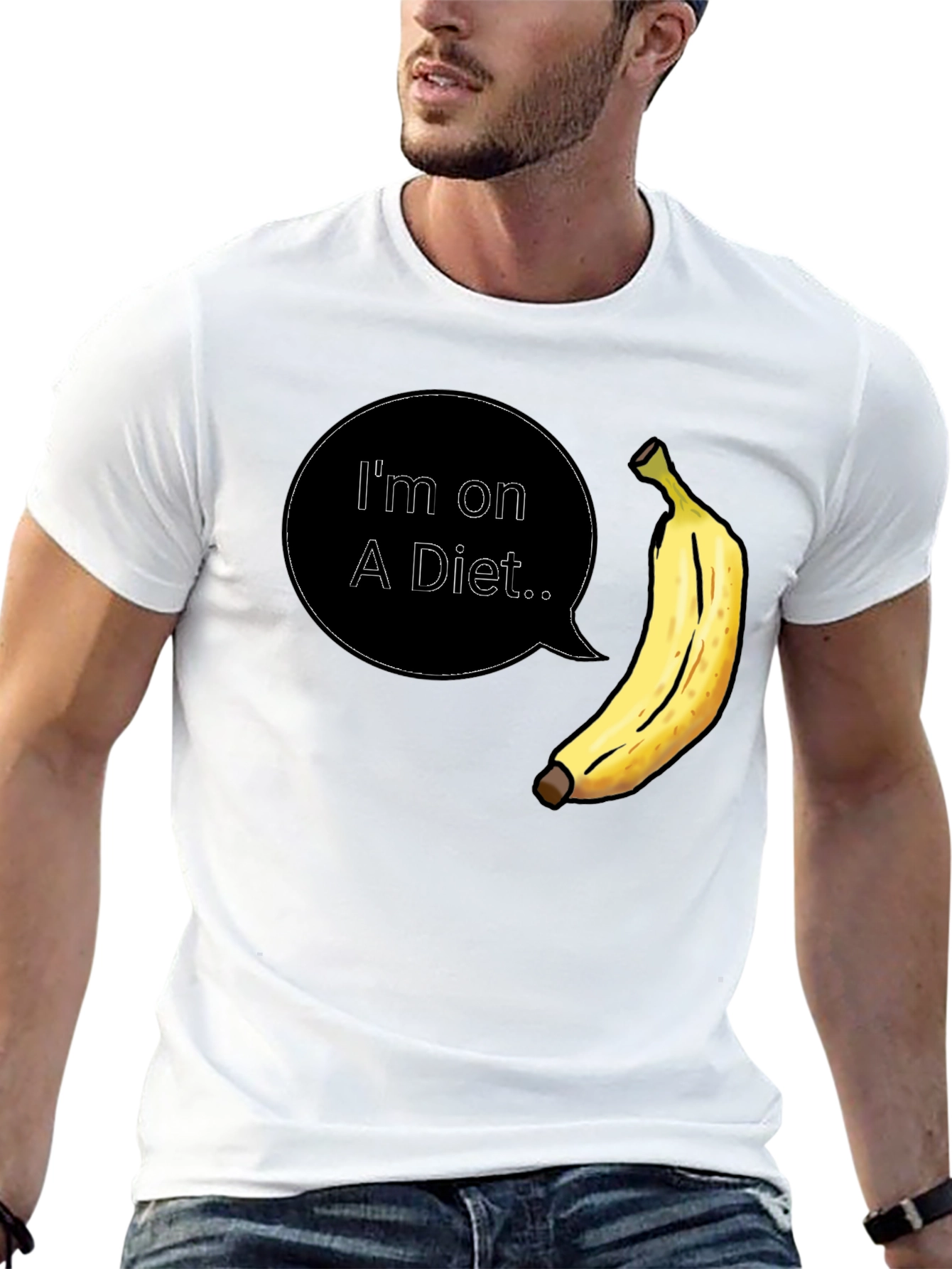 Diet Banana T-Shirt - Funny Mens Tee