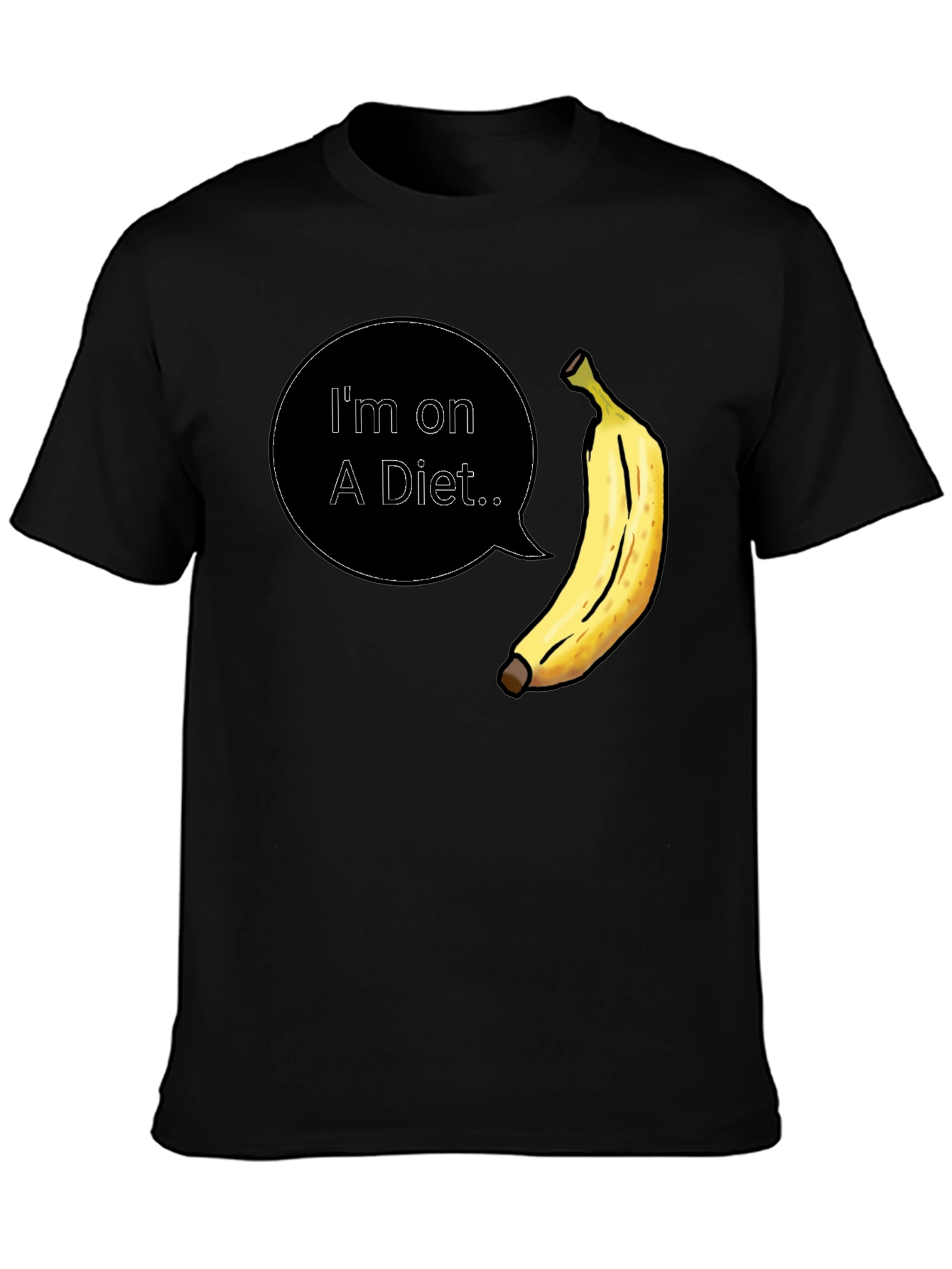 Diet Banana T-Shirt - Funny Mens Tee