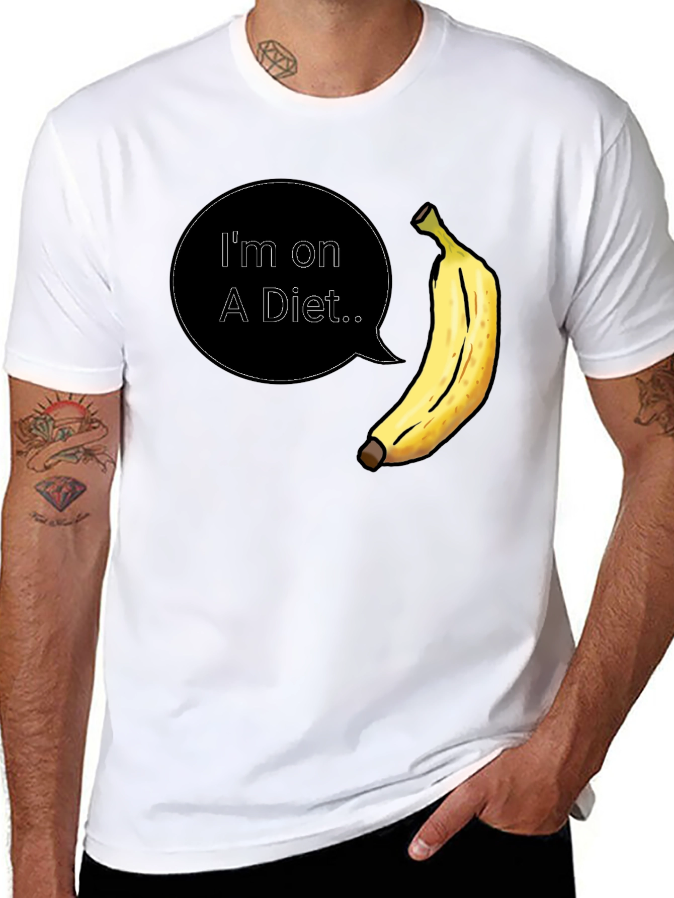 Diet Banana T-Shirt - Funny Mens Tee