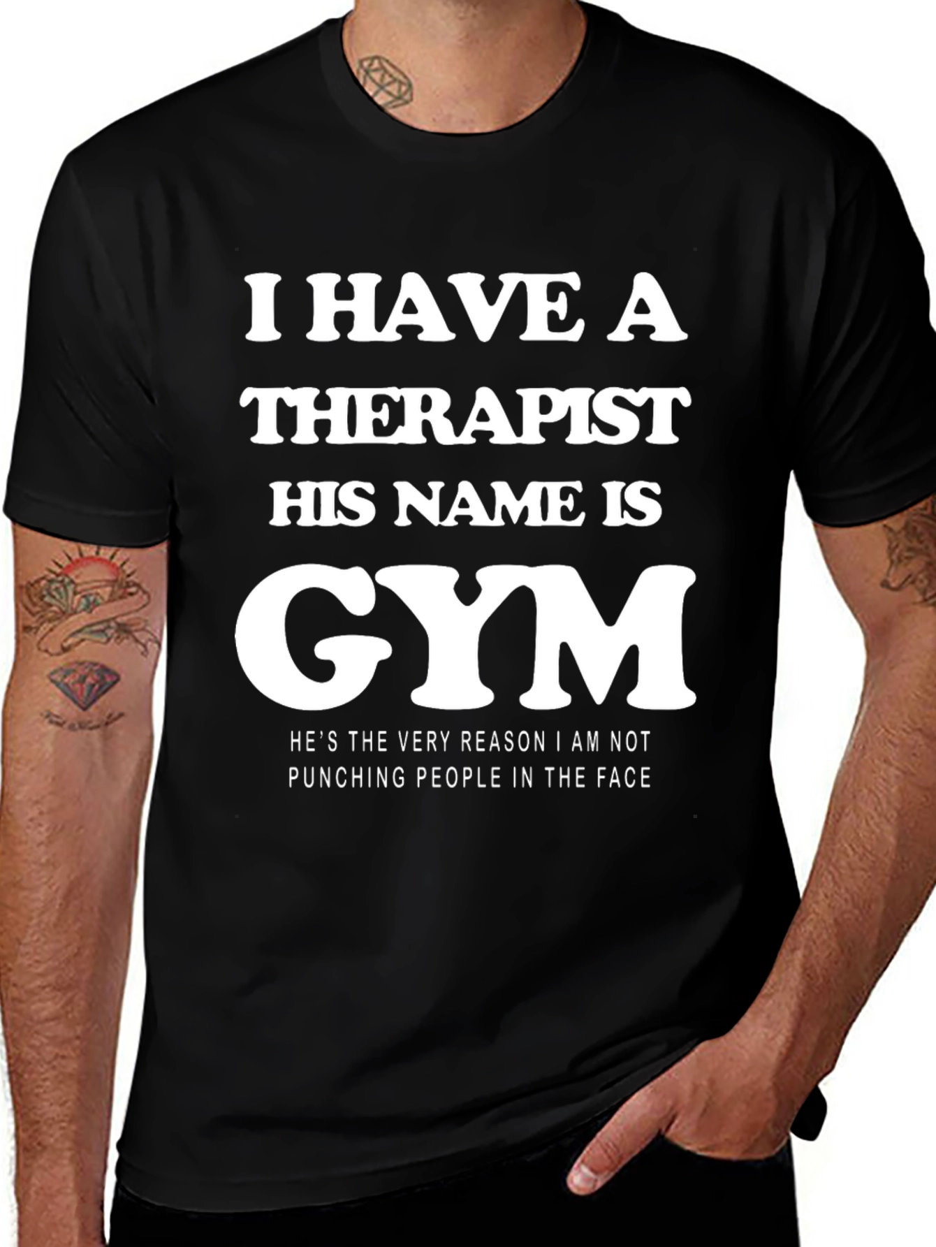 Gym Therapy T-Shirt: Punching People Alternative