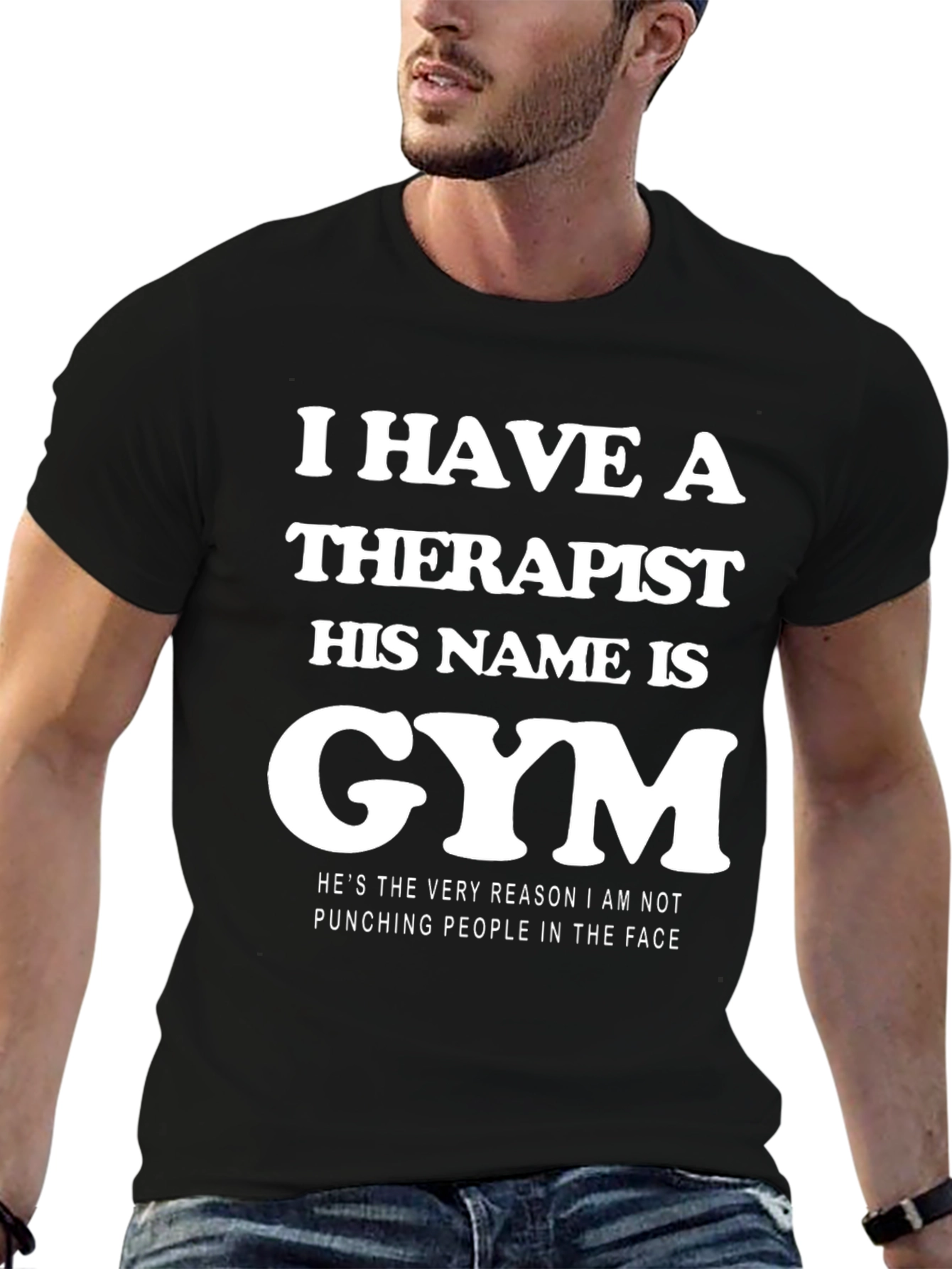 Gym Therapy T-Shirt: Punching People Alternative
