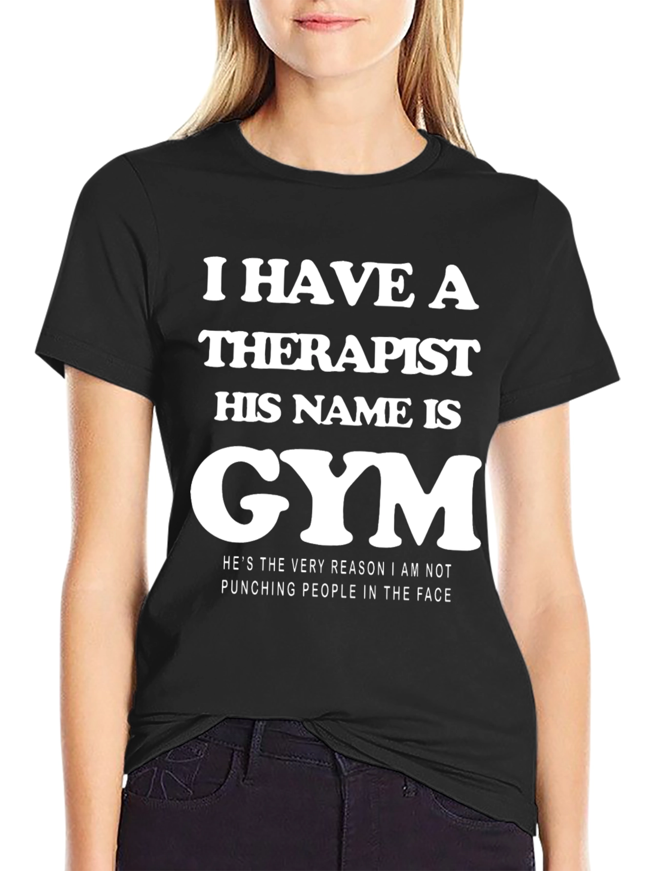 Gym Therapy T-Shirt: Punching People Alternative