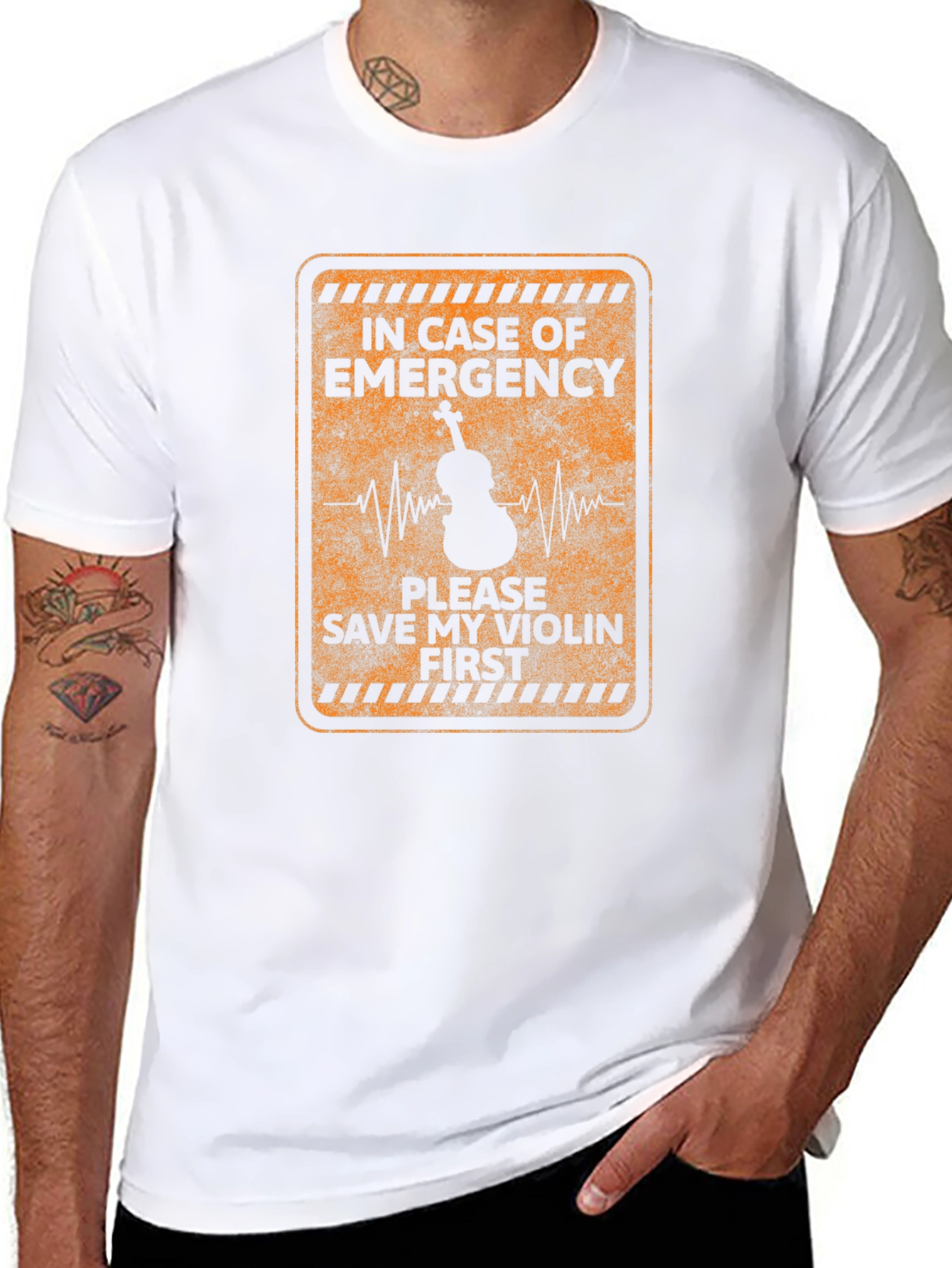 Emergency Violin T-Shirt - Music Lover Tee