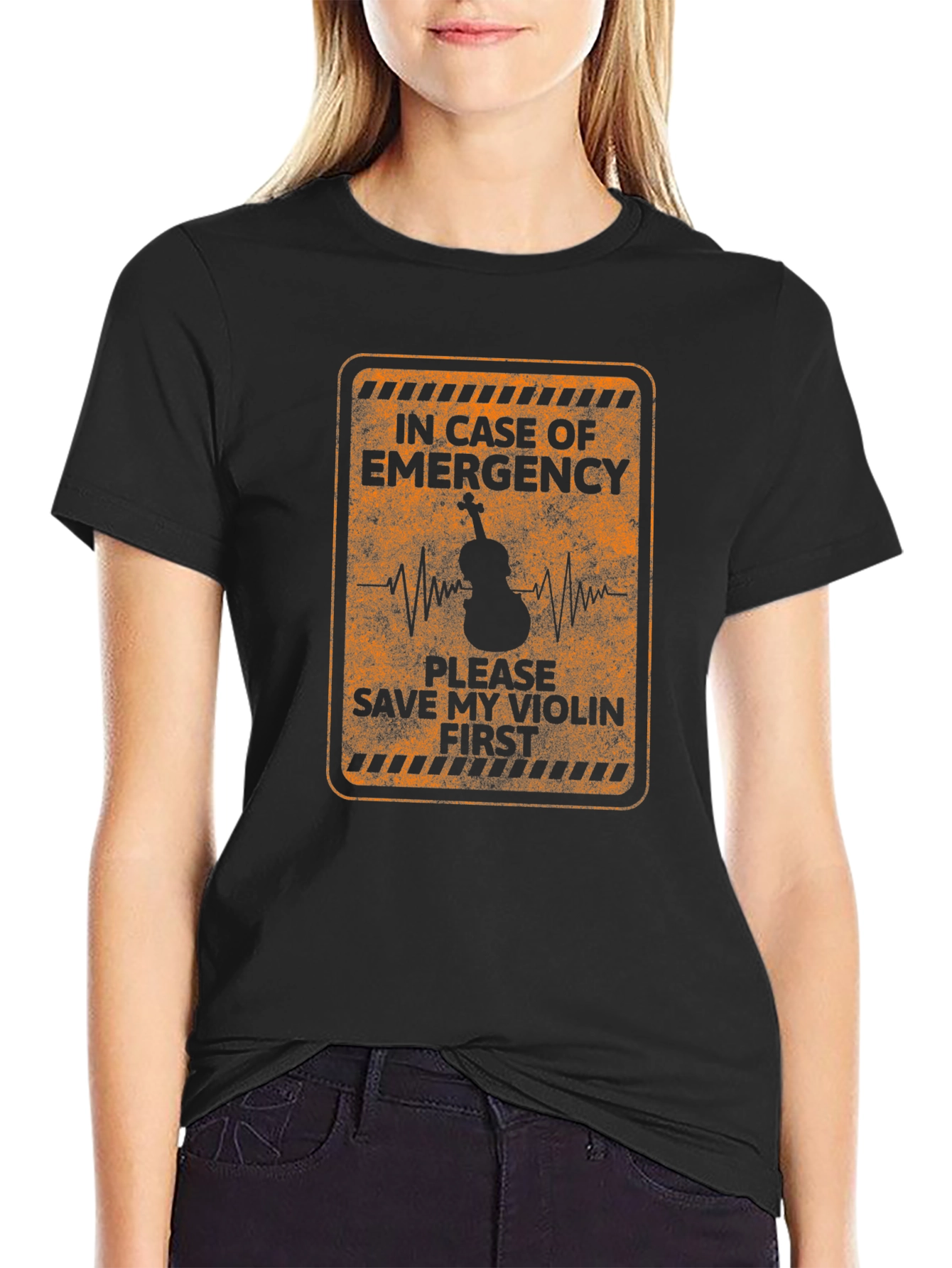Emergency Violin T-Shirt - Music Lover Tee