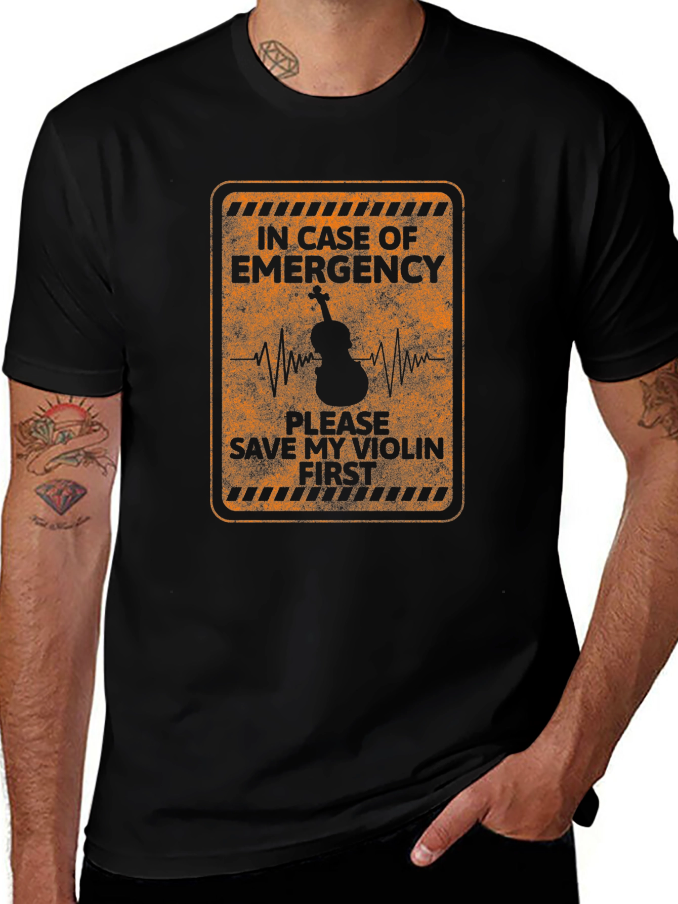 Emergency Violin T-Shirt - Music Lover Tee