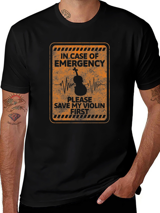 Emergency Violin T-Shirt - Music Lover Tee
