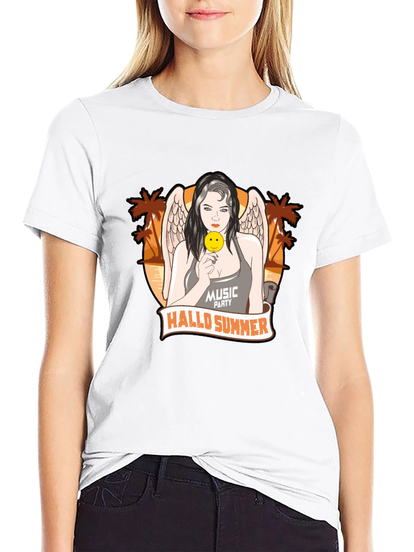 Hallo Summer Graphic T-Shirt