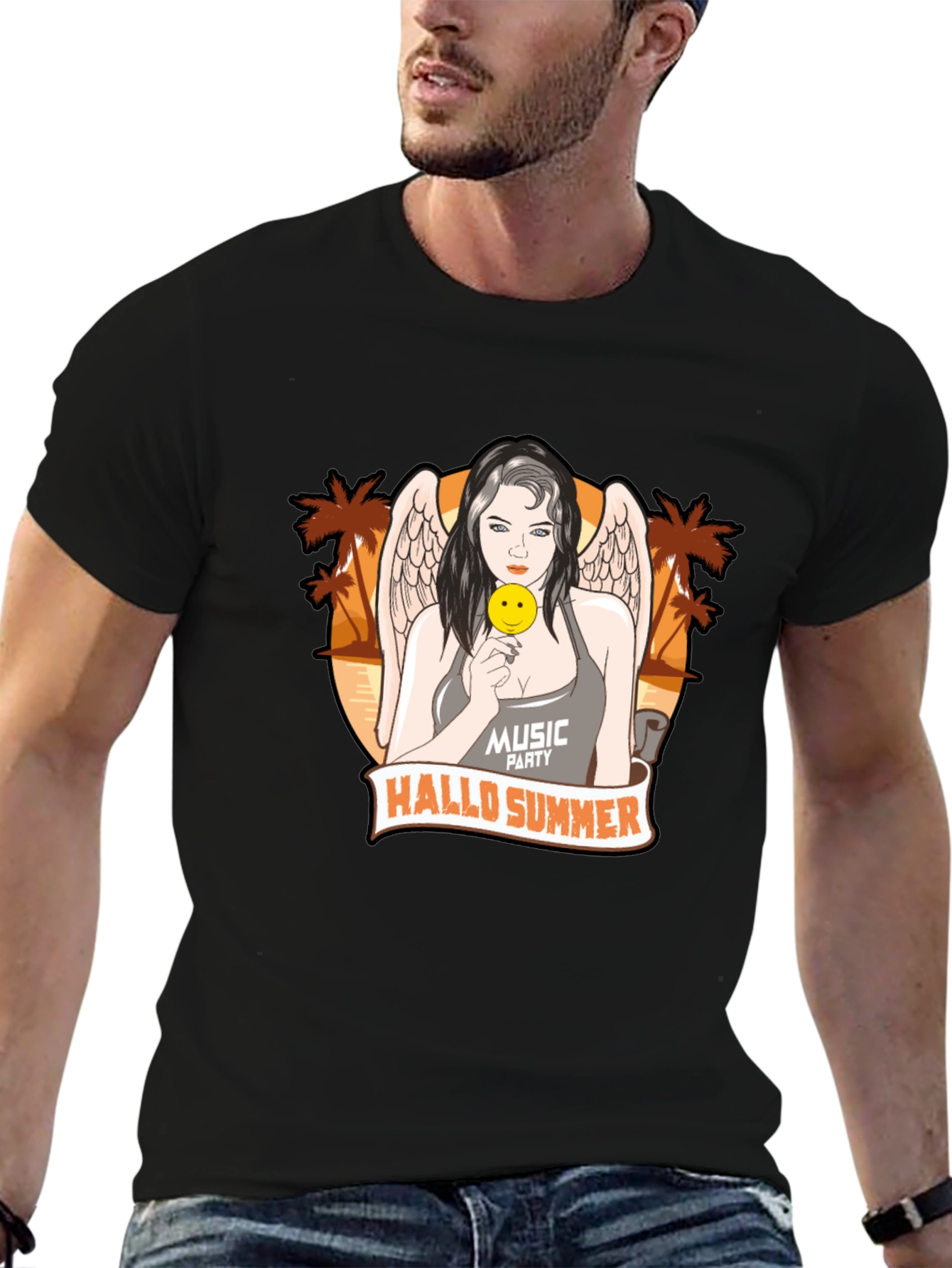 Hallo Summer Graphic T-Shirt