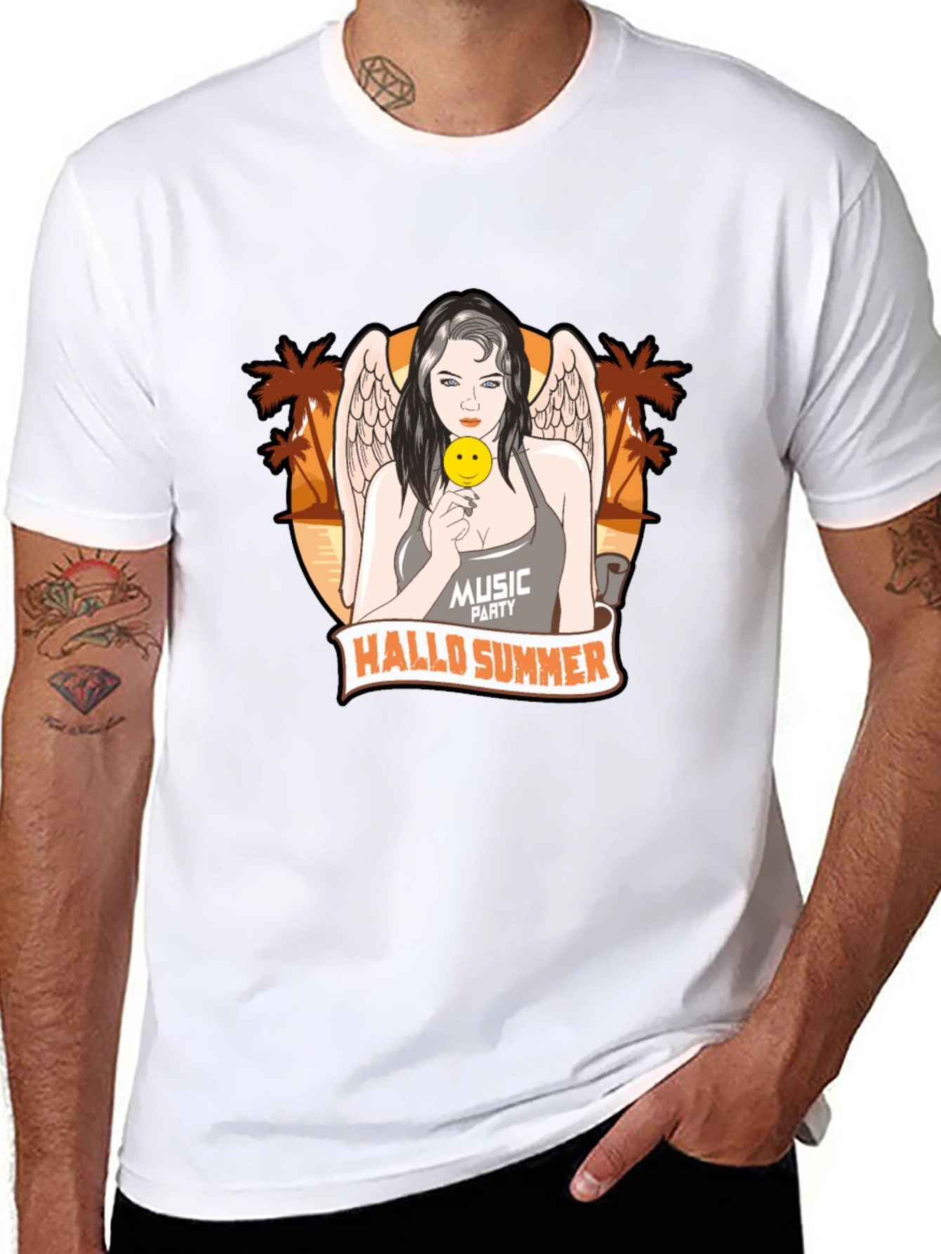 Hallo Summer Graphic T-Shirt