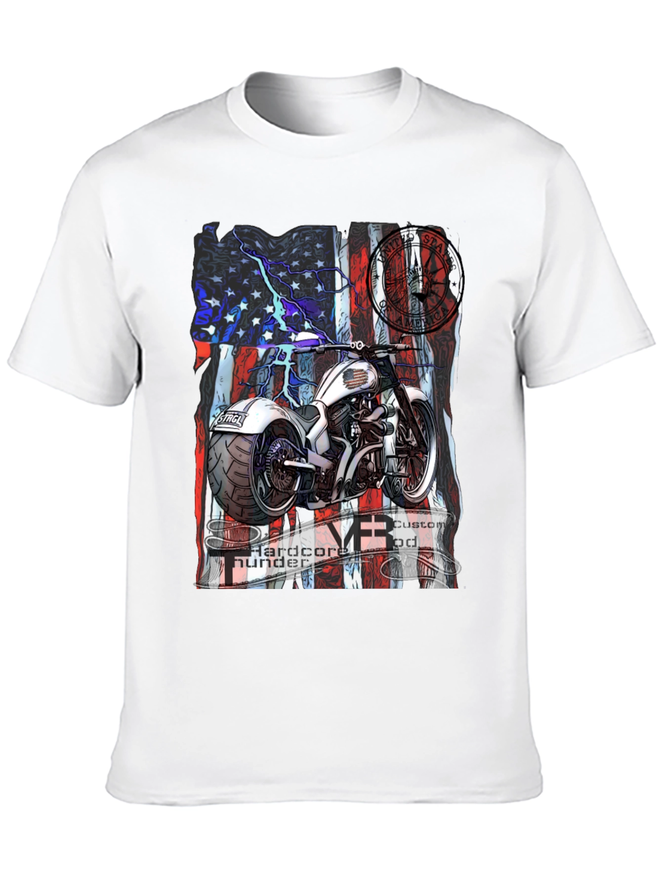 Motorcycle Hardcore Thunder Custom T-Shirt
