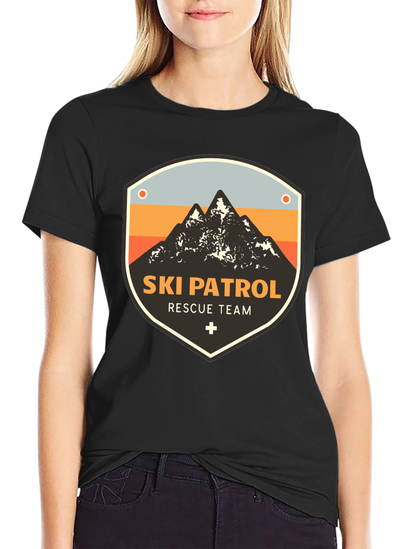 Ski Patrol Rescue Team Graphic T-Shirt